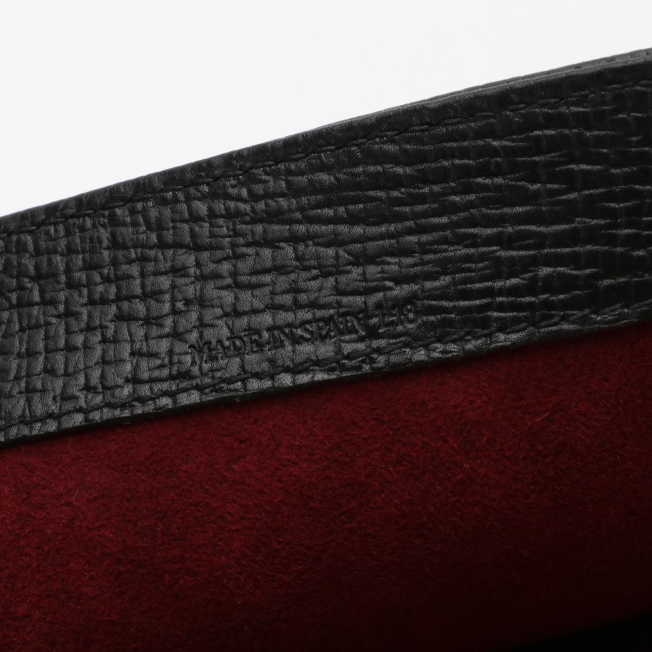 Loewe Barcelona Shoulder Bag in Grained Calfskin Leather