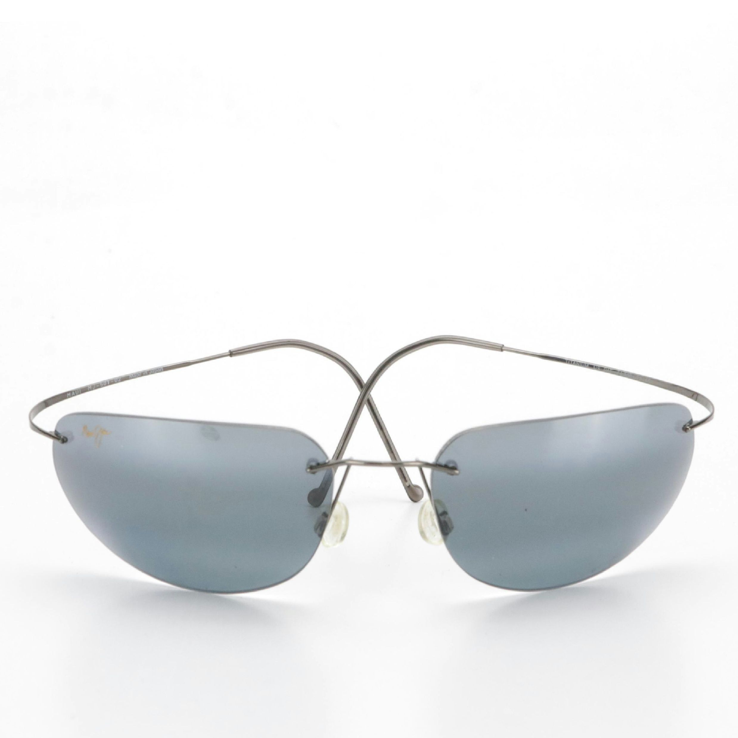 Maui Jim Sport Kāʻanapali MJ 501 02 Titanium Polarized Sunglasses with Case