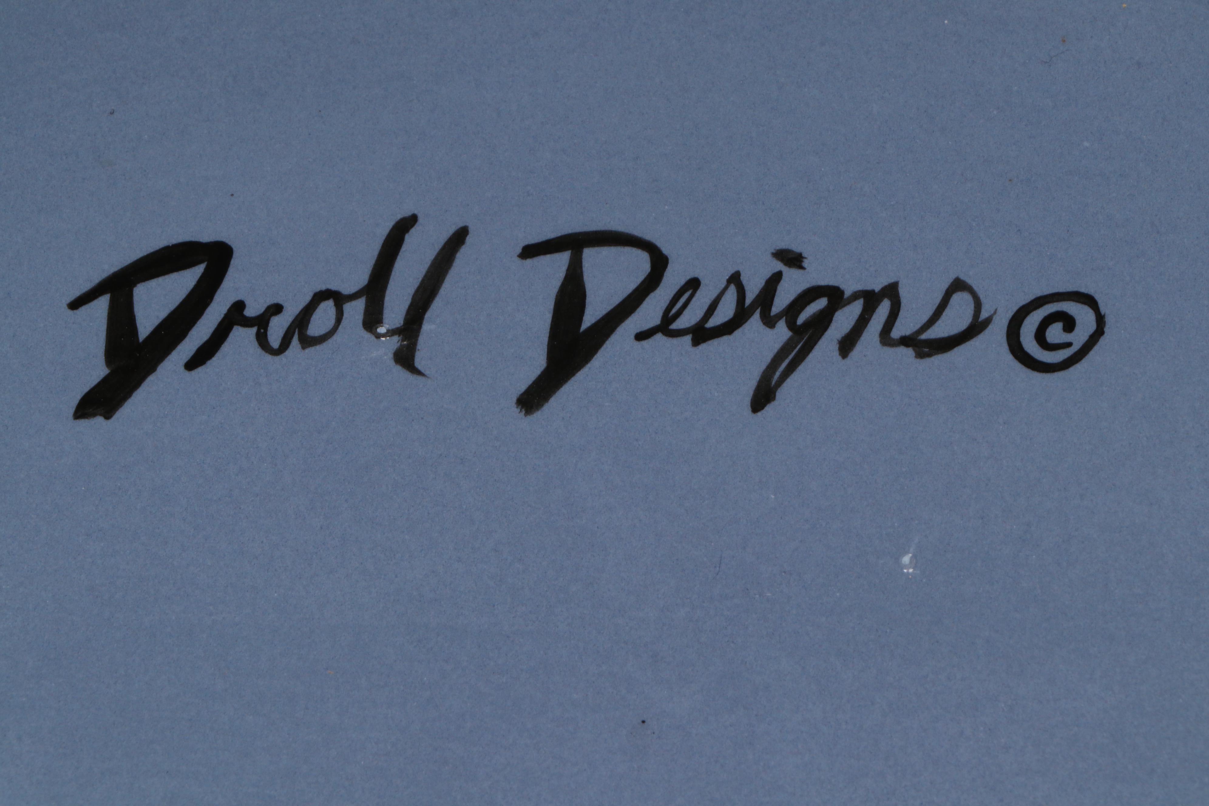 Vintage Droll Designs Hand-Painted Vegetable Motif Lidded Casseroles