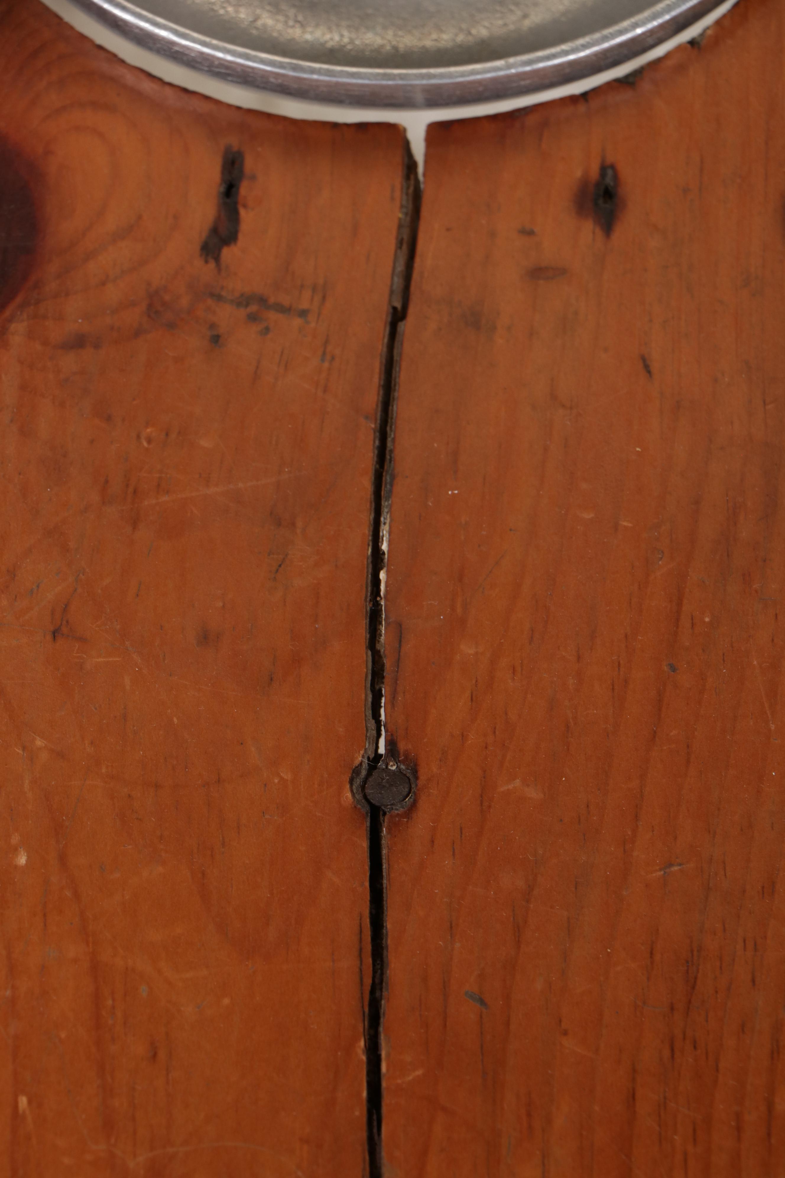Rustic Wooden Coffee Table with Inset Bowls