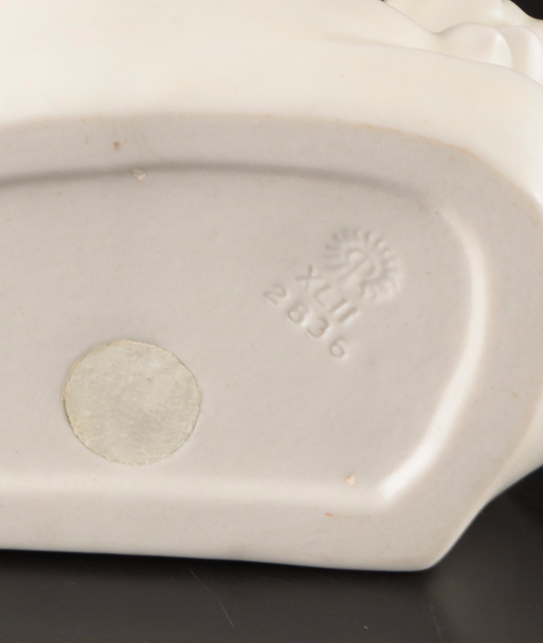 Rookwood Lotus Ceramic Bookends, 1942