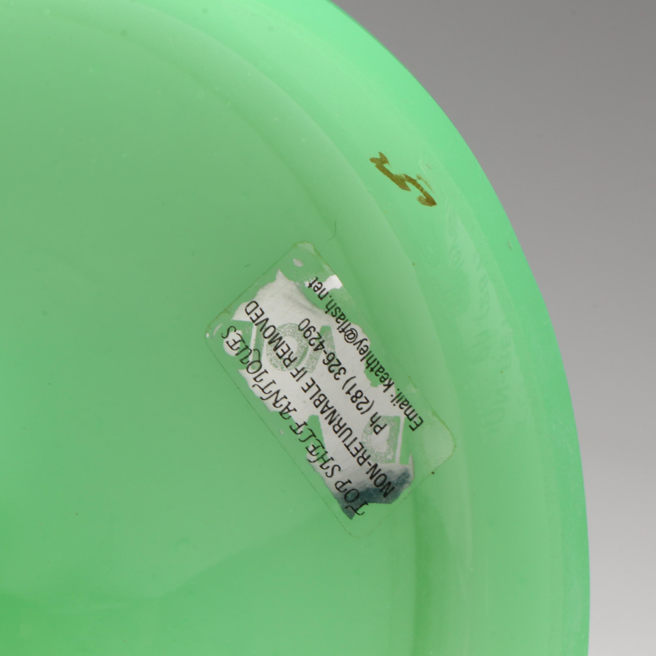 French Charles X Opaline Vase with Applied Coiled Snake and Vaseline Mushrooms