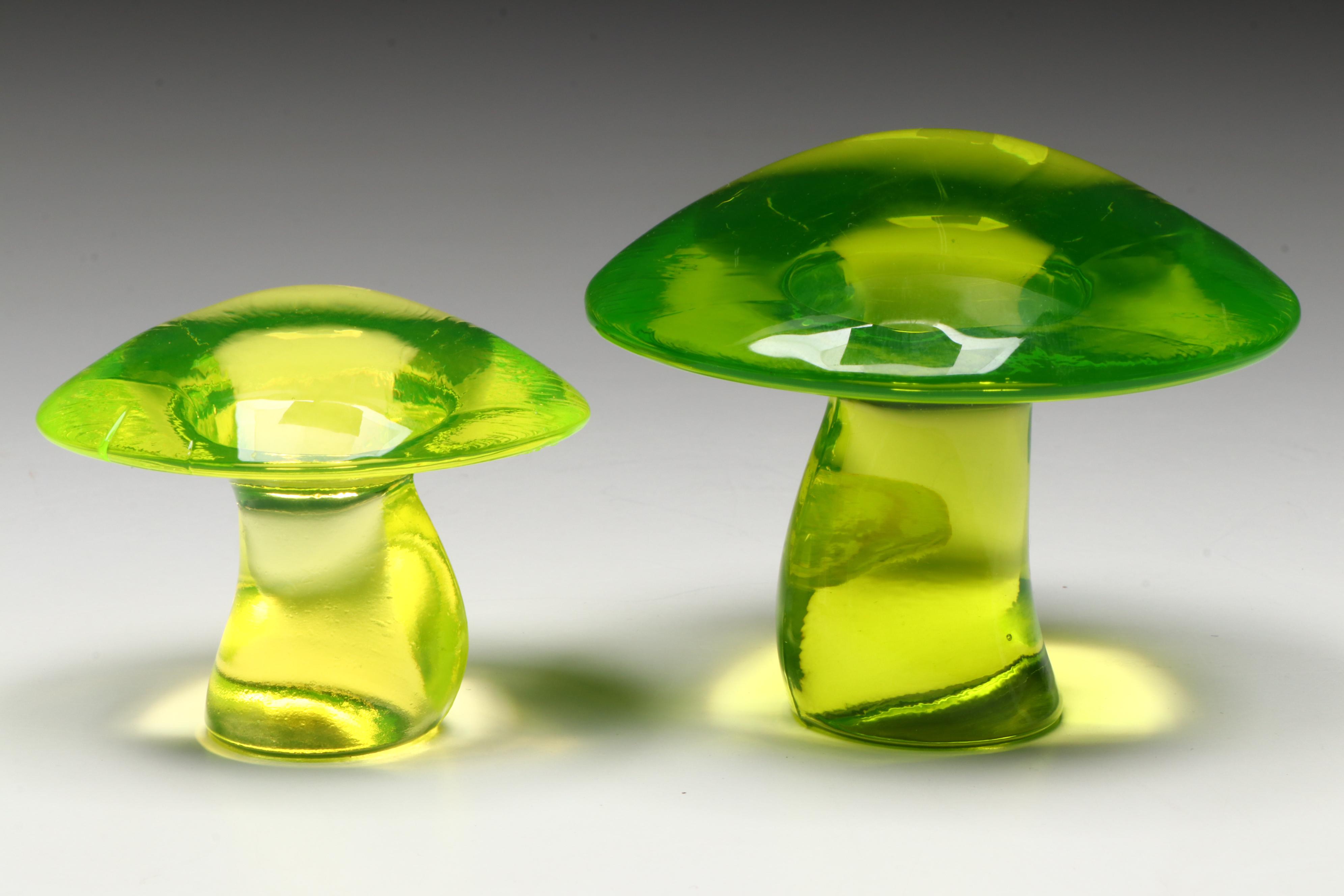 French Charles X Opaline Vase with Applied Coiled Snake and Vaseline Mushrooms