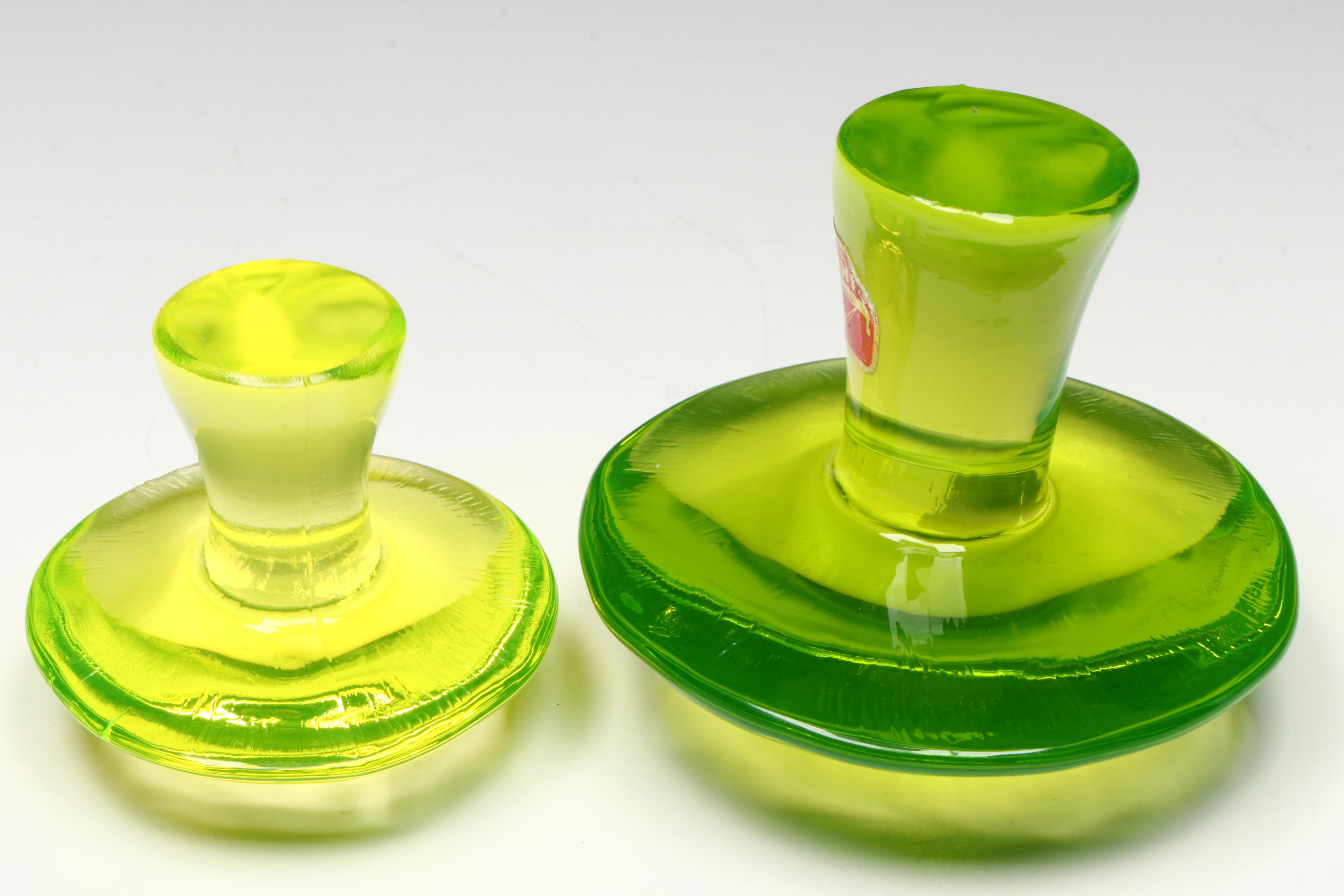 French Charles X Opaline Vase with Applied Coiled Snake and Vaseline Mushrooms