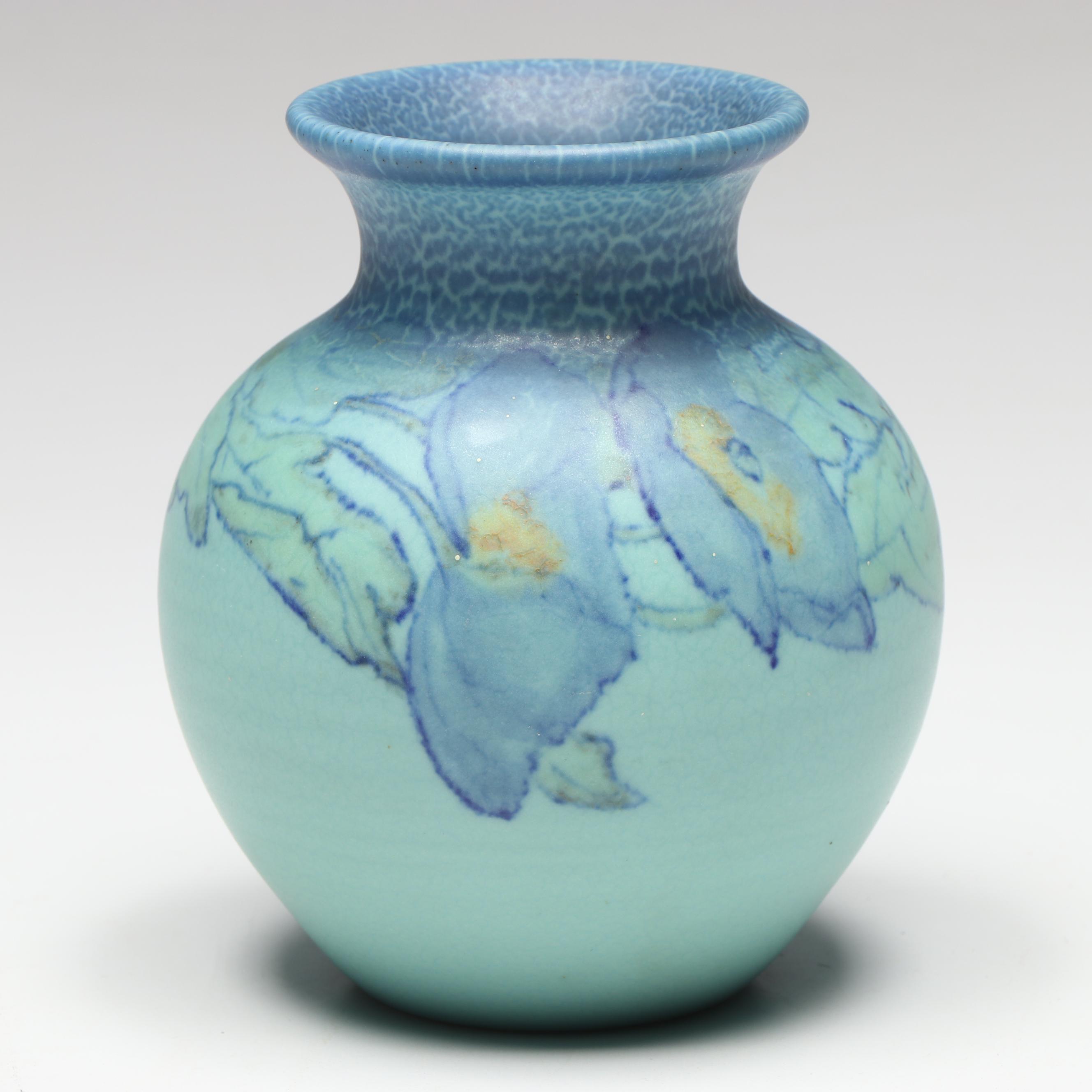 Sarah Elizabeth Coyne for Rookwood Pottery Floral Motif Ceramic Vase, 1931