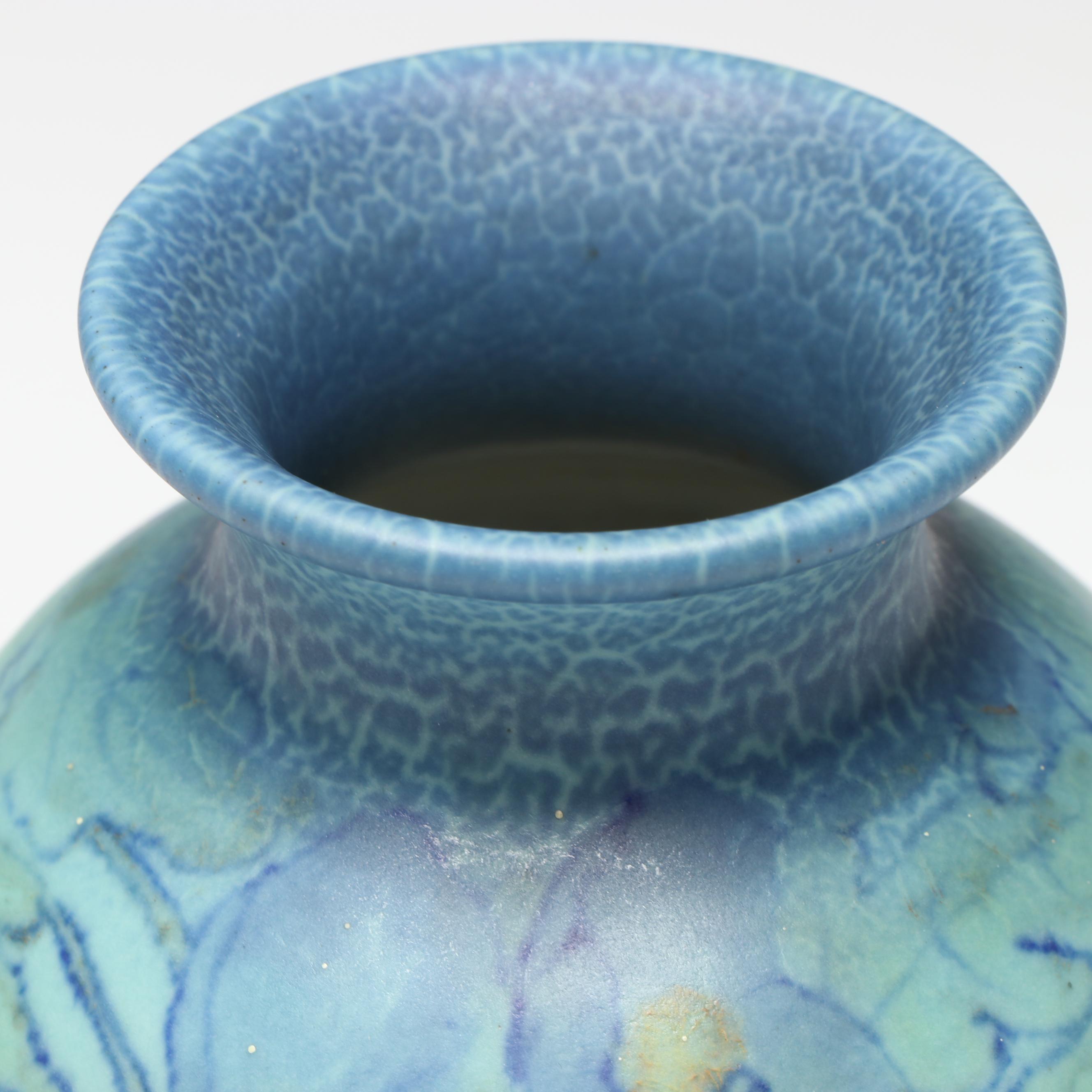 Sarah Elizabeth Coyne for Rookwood Pottery Floral Motif Ceramic Vase, 1931