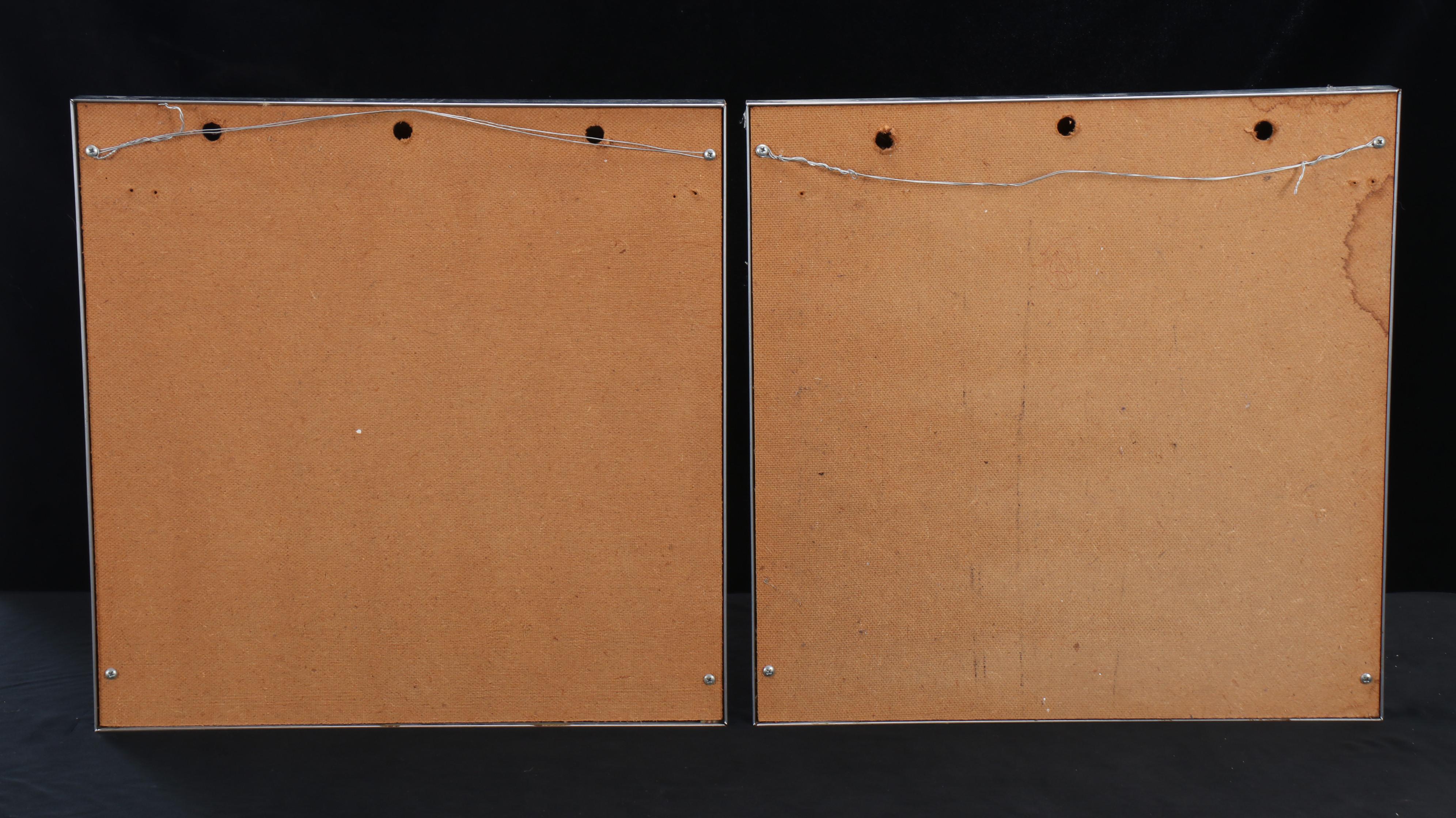 Pair of Curtis Jeré Chrome and Lacquered Brass Porthole Mirrors, Late 20th C.