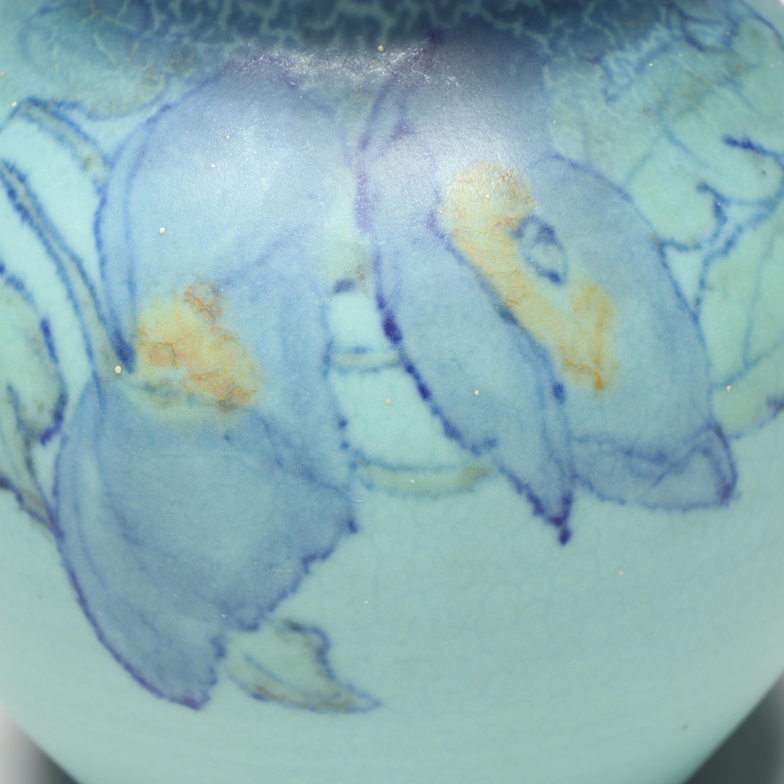 Sarah Elizabeth Coyne for Rookwood Pottery Floral Motif Ceramic Vase, 1931