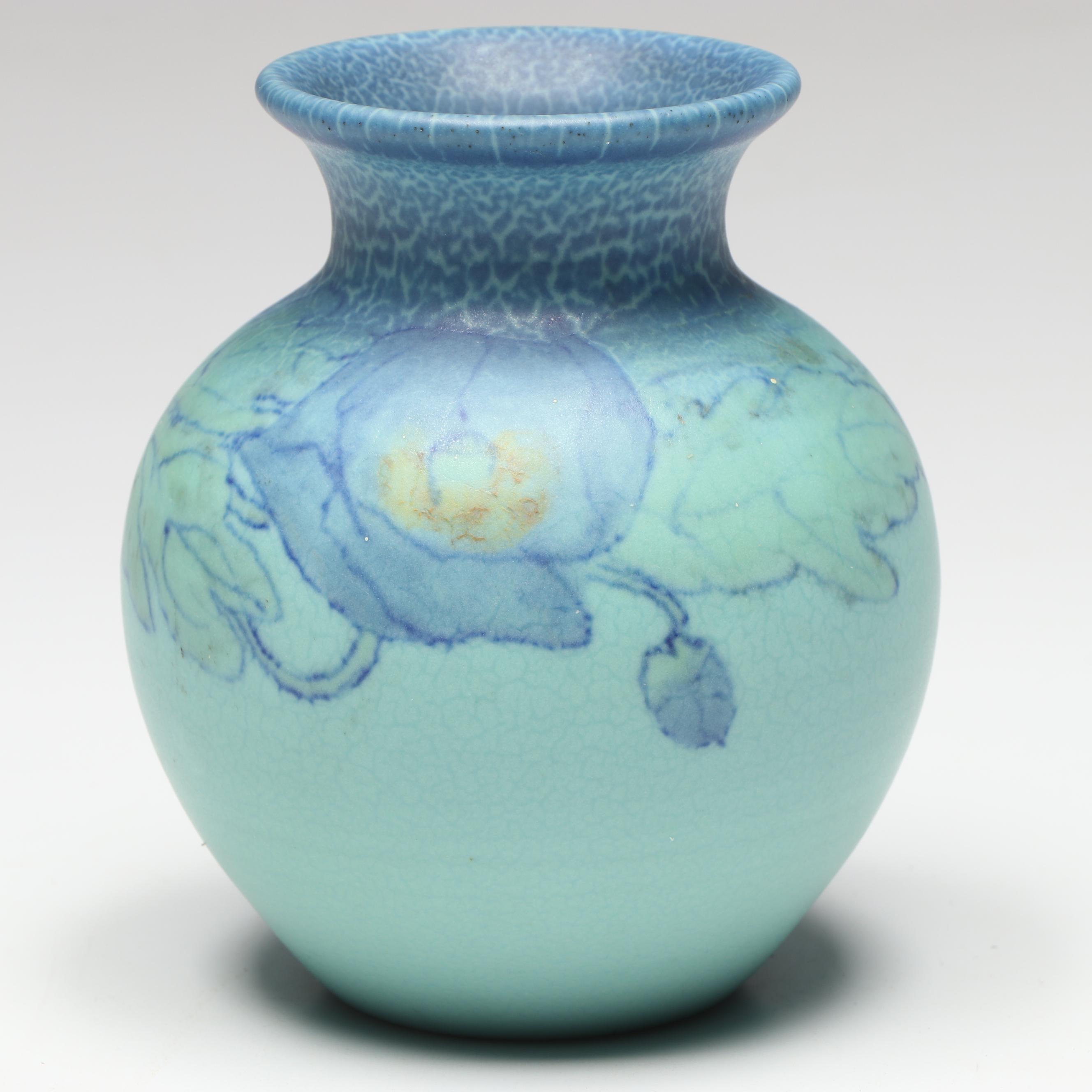 Sarah Elizabeth Coyne for Rookwood Pottery Floral Motif Ceramic Vase, 1931