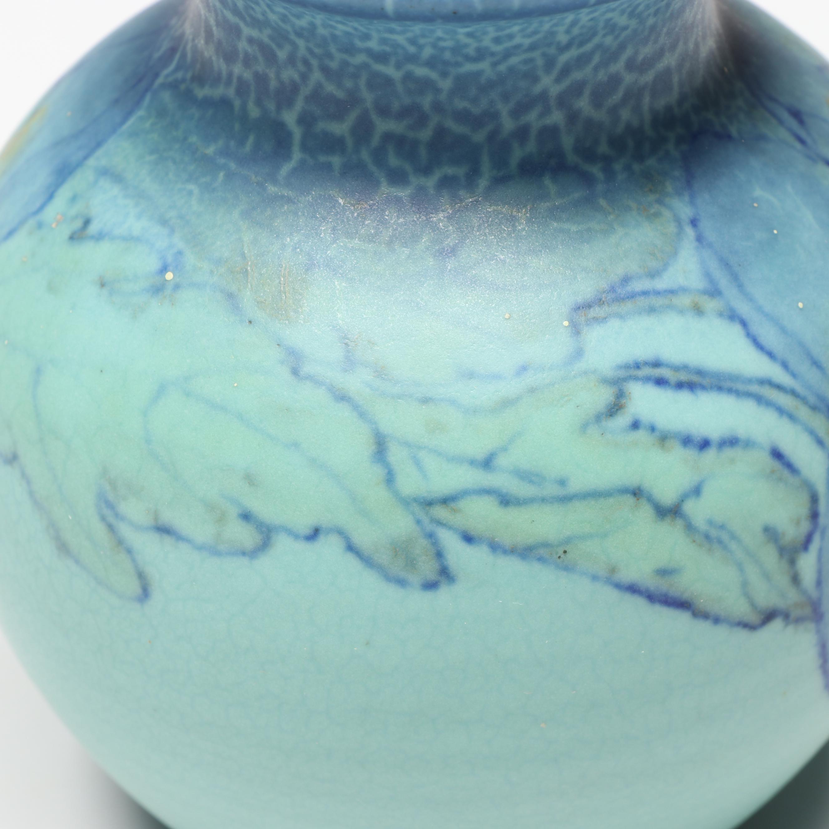 Sarah Elizabeth Coyne for Rookwood Pottery Floral Motif Ceramic Vase, 1931