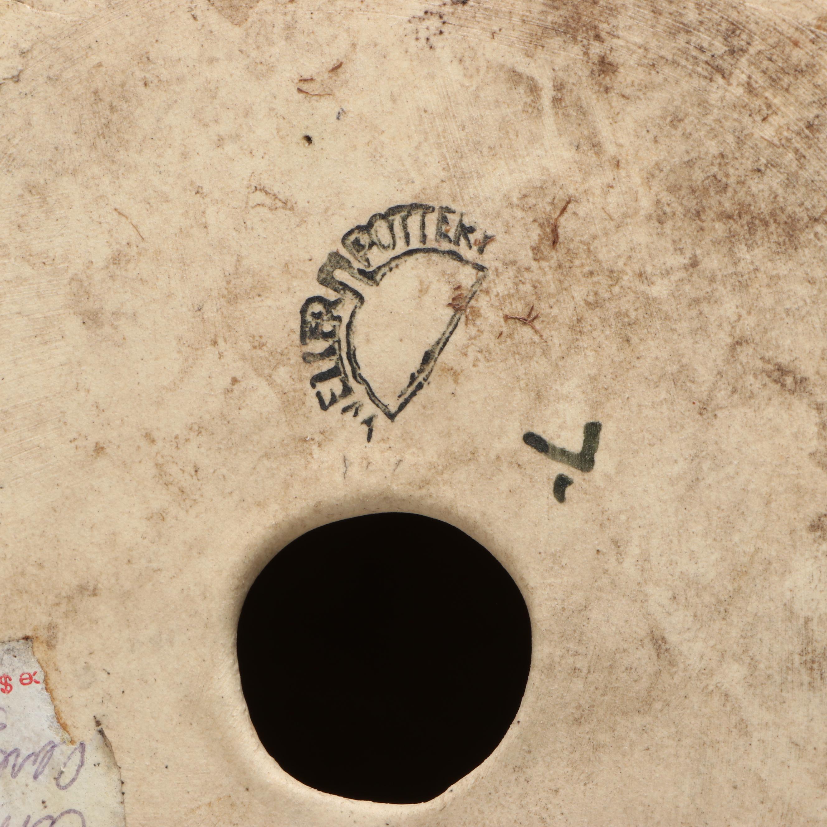 Rudolph Lorber for Weller Pottery Coppertone Frog Figurine, Early 20th Century