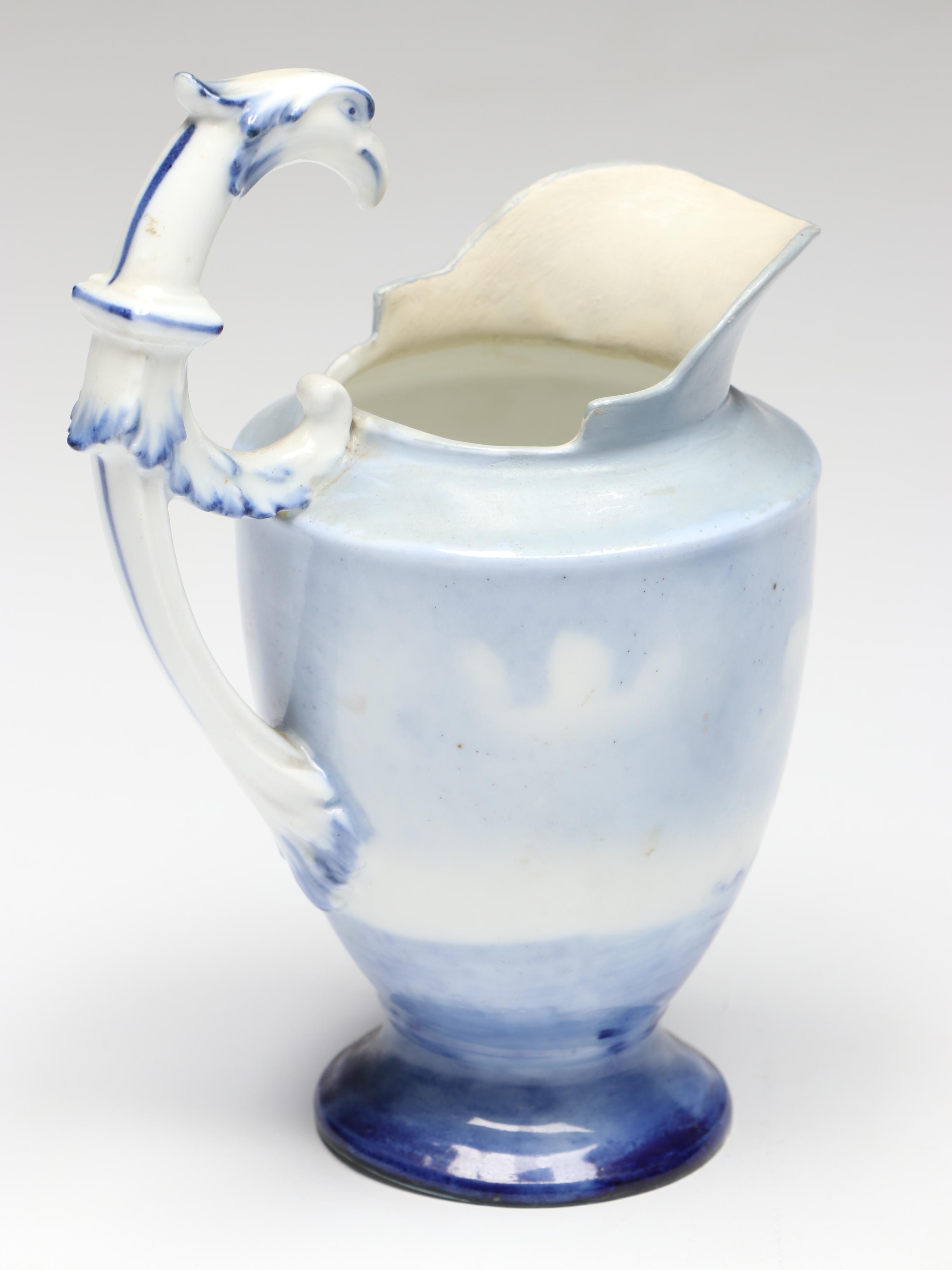 R.C. Porcelain Creamer and Lidded Sugar Bowl