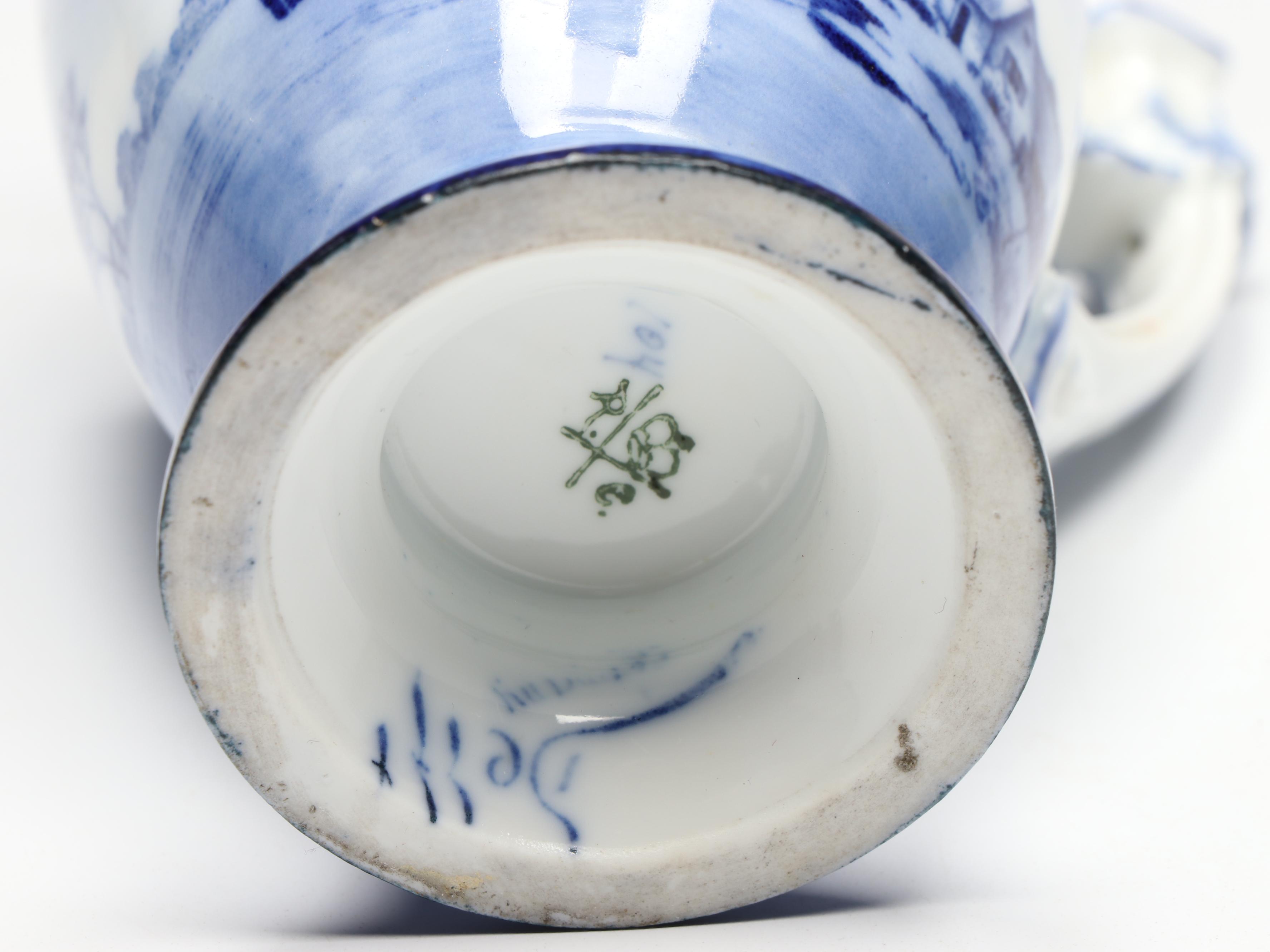 R.C. Porcelain Creamer and Lidded Sugar Bowl