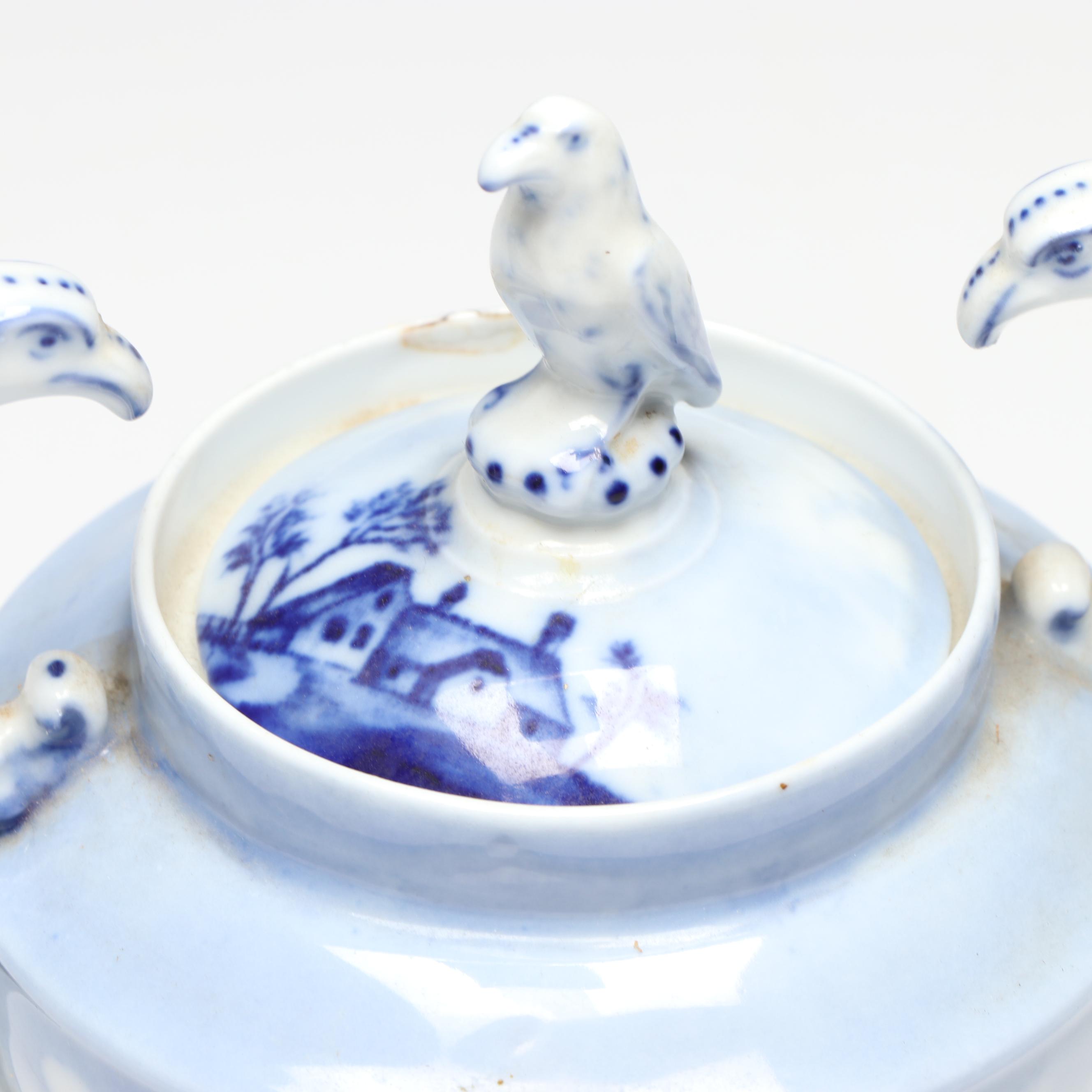 R.C. Porcelain Creamer and Lidded Sugar Bowl