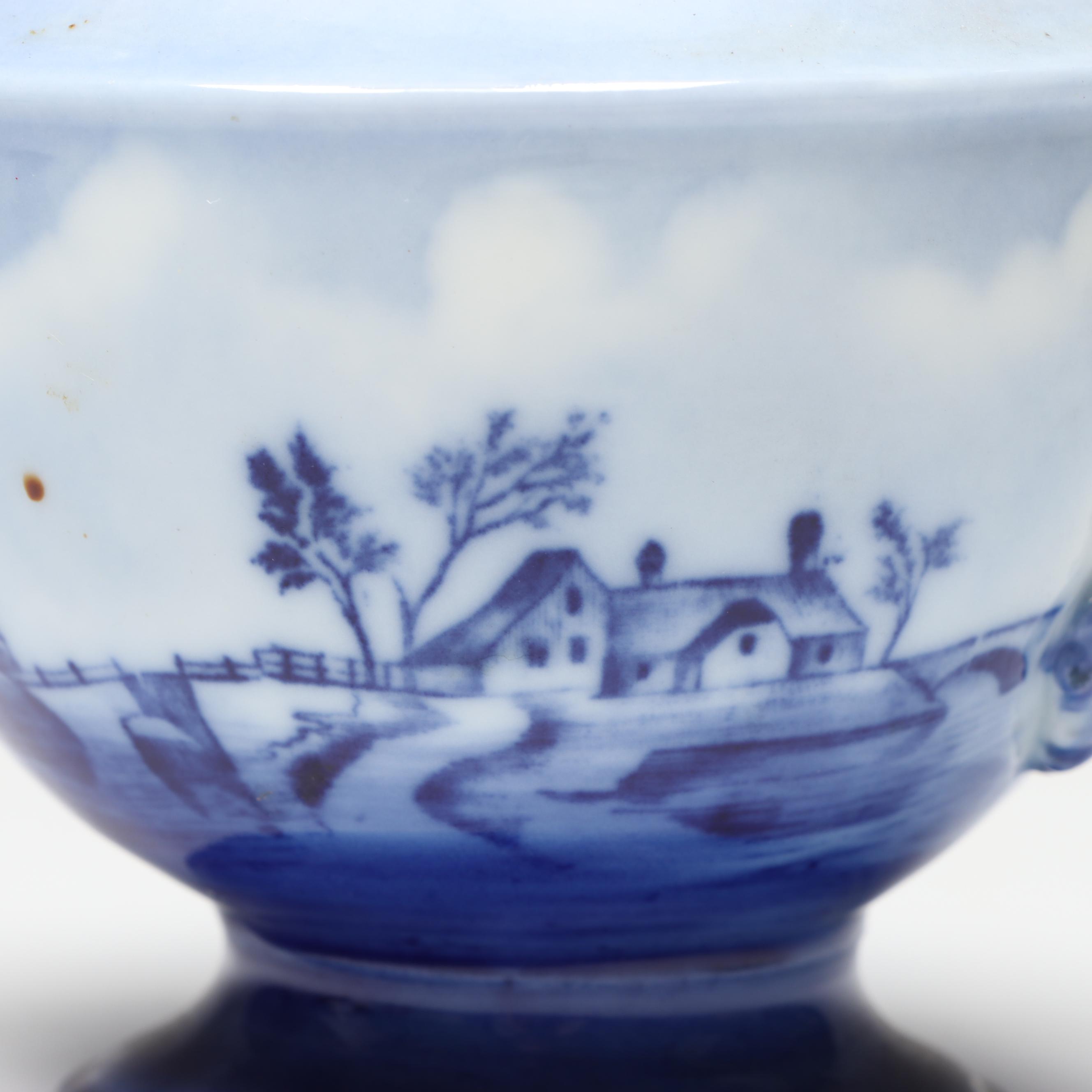 R.C. Porcelain Creamer and Lidded Sugar Bowl