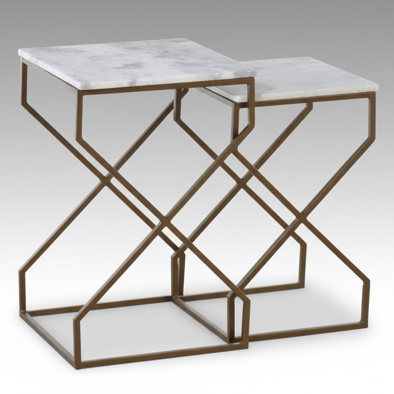 Modern Marble Top Nesting Tables