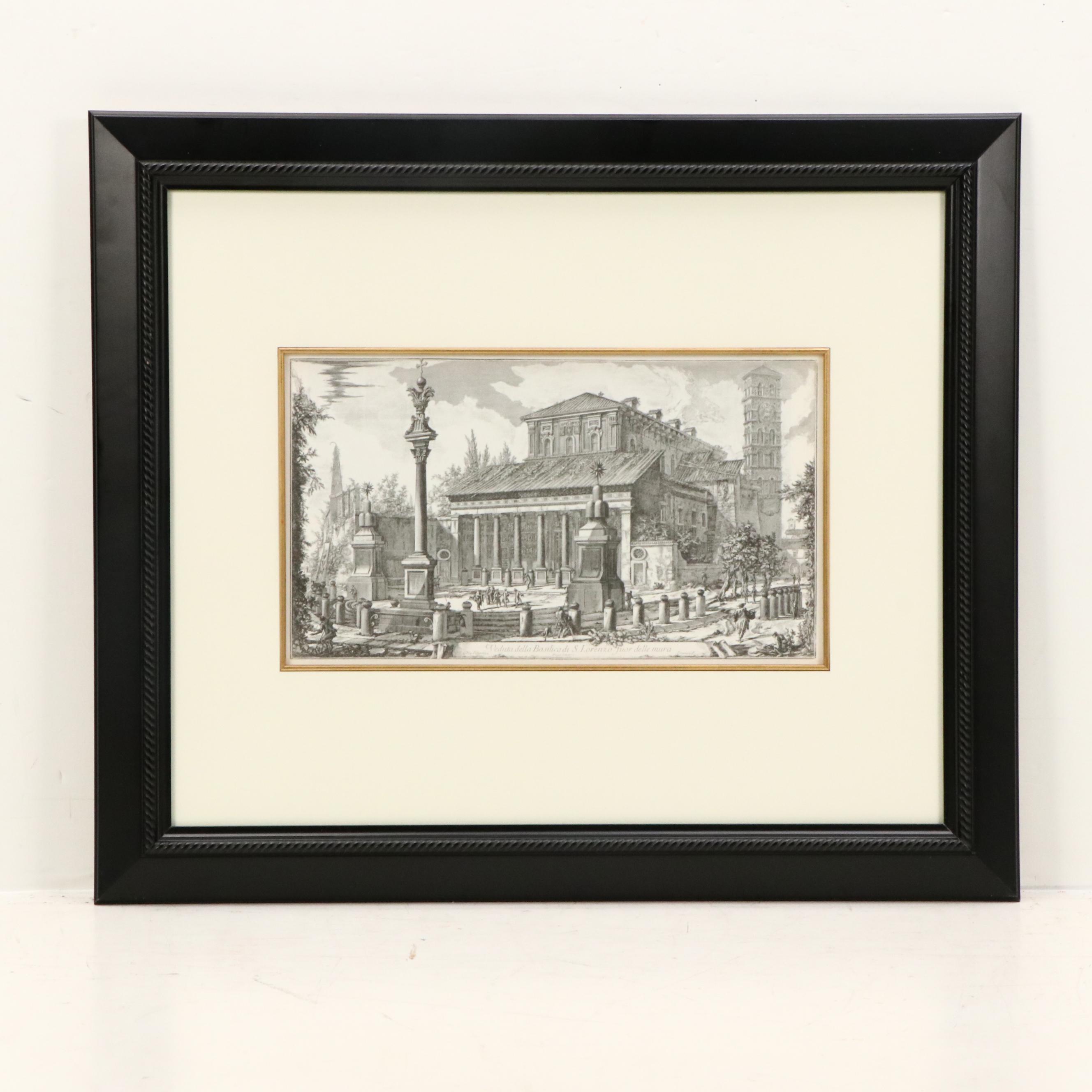 Engravings After Giovanni Piranesi of Italian Basilicas