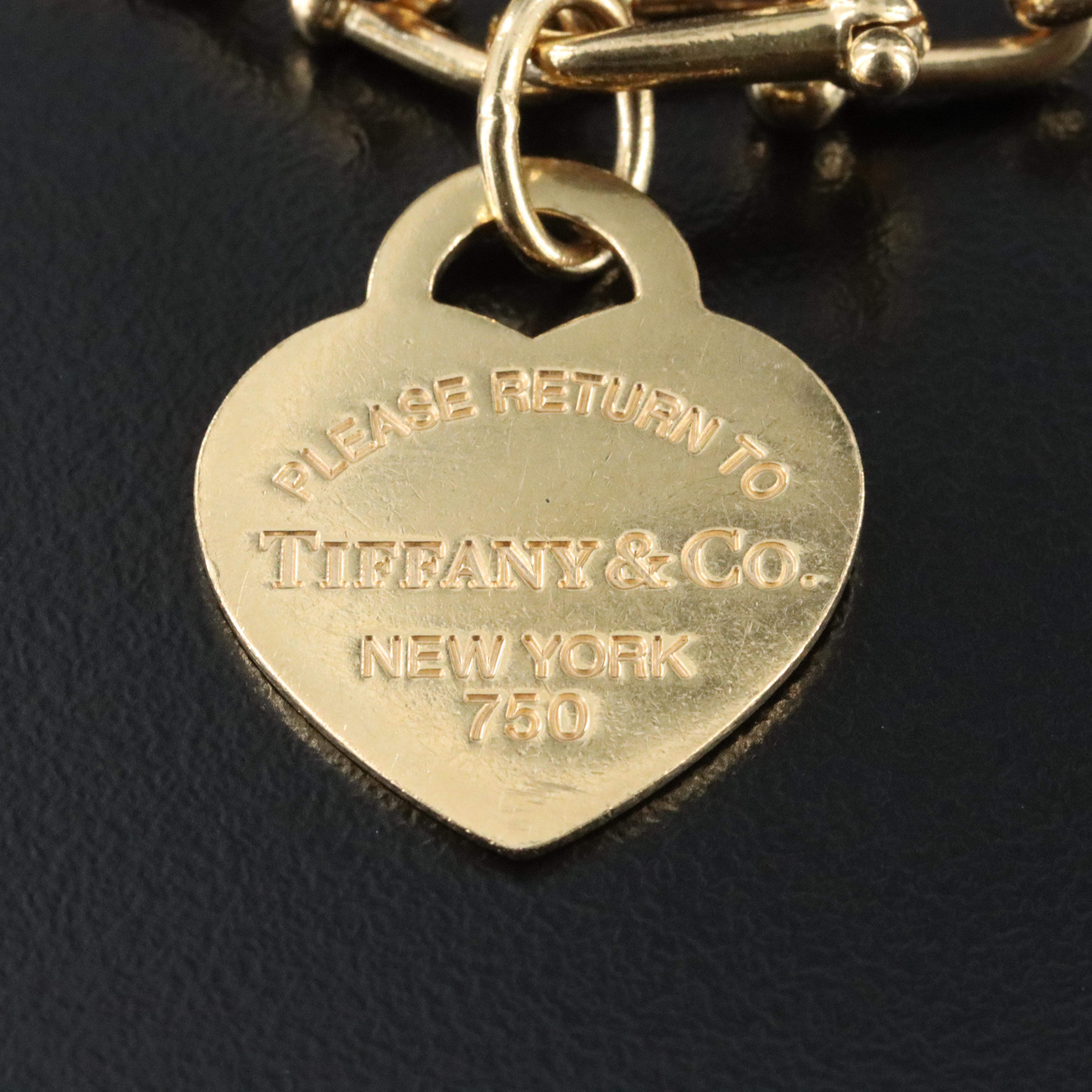 Tiffany & Co. HardWear 18K Bracelet with Return to Tiffany Heart Charm