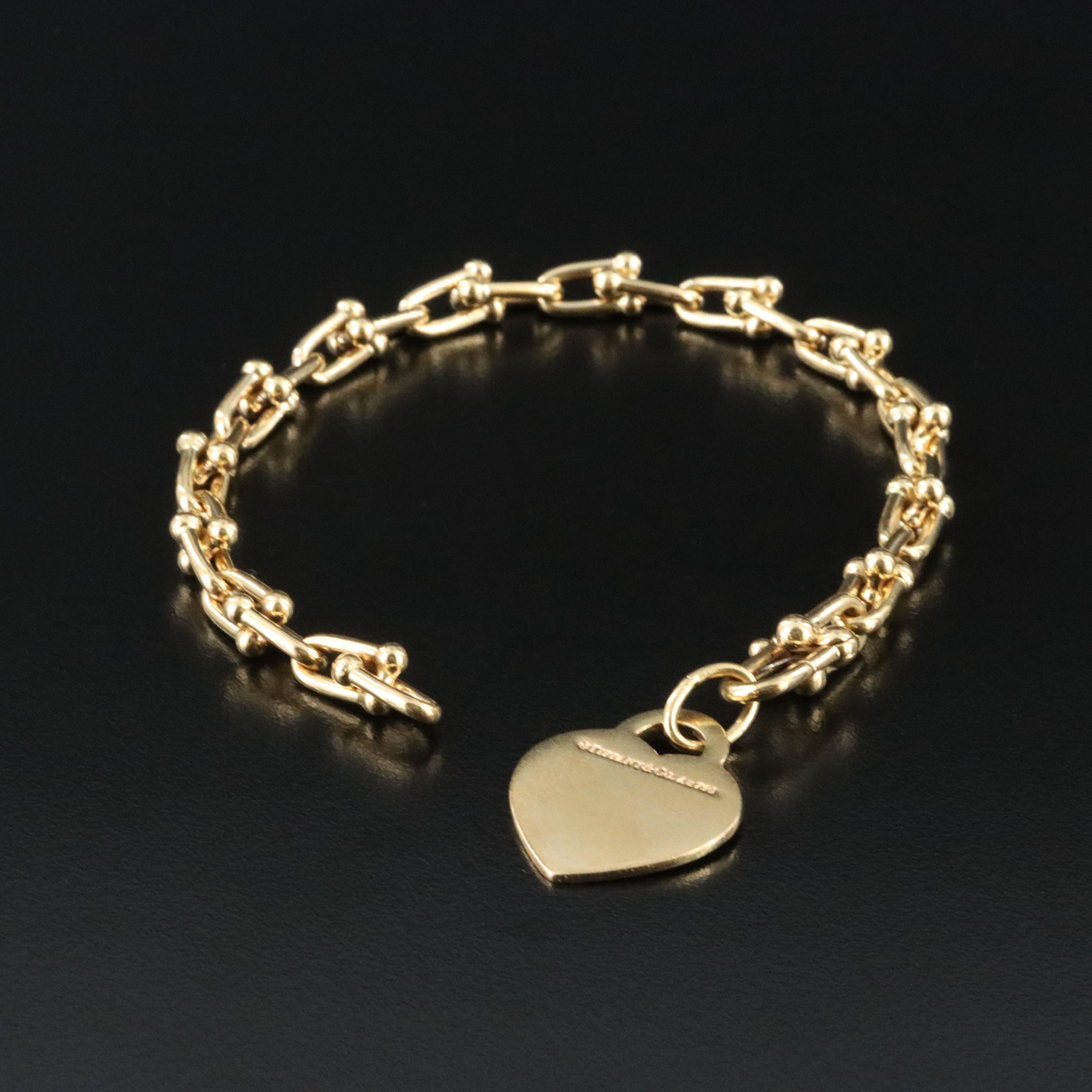 Tiffany & Co. HardWear 18K Bracelet with Return to Tiffany Heart Charm