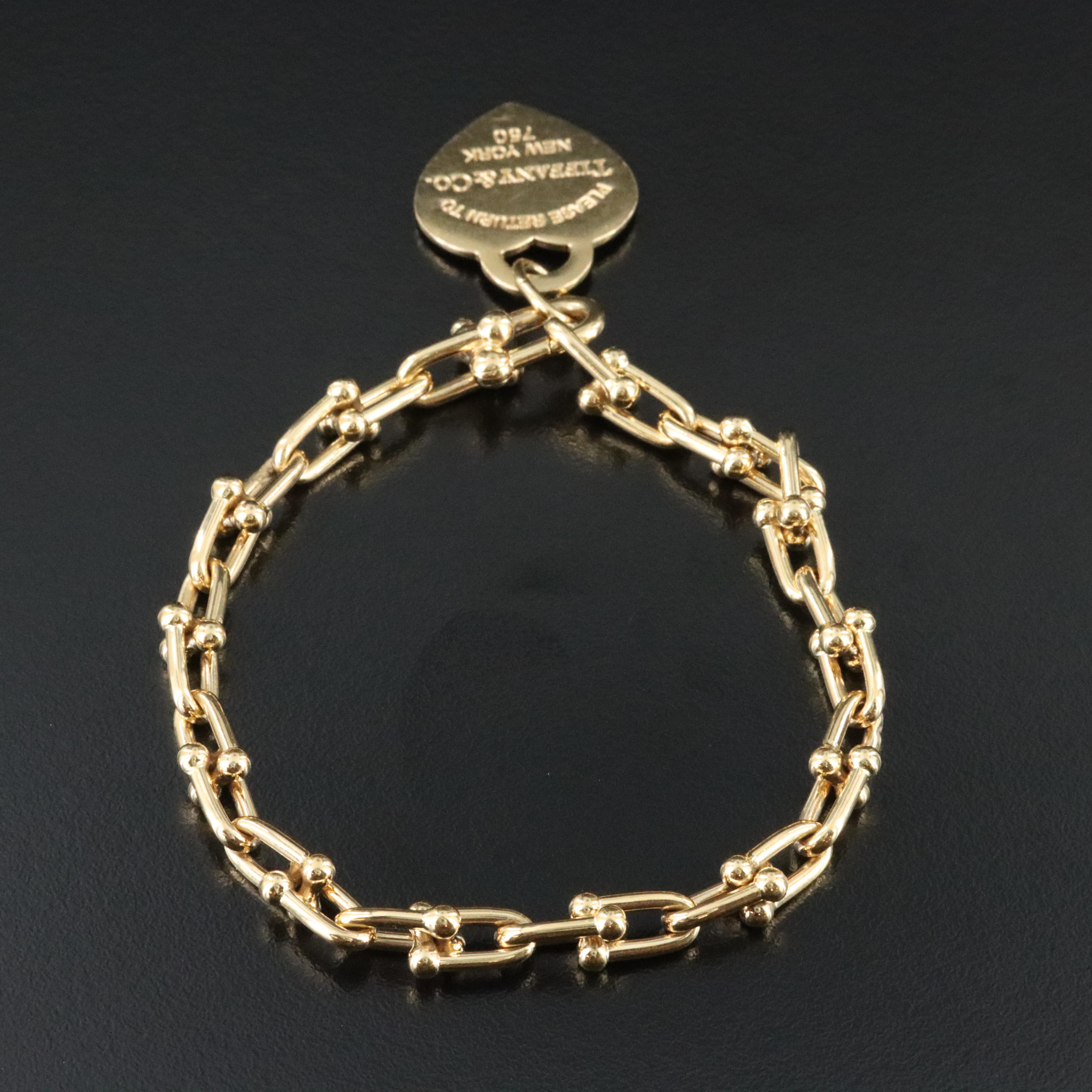 Tiffany & Co. HardWear 18K Bracelet with Return to Tiffany Heart Charm