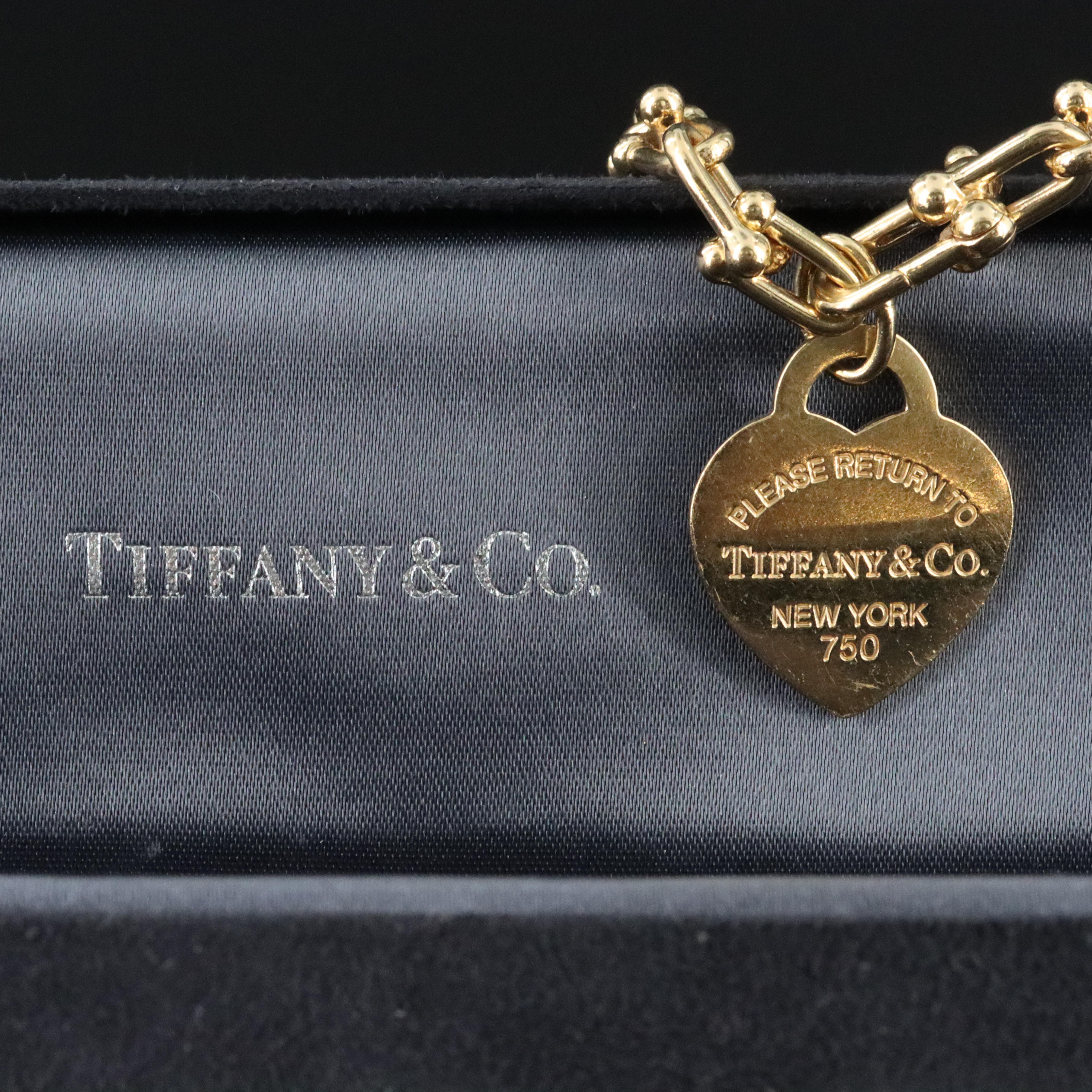 Tiffany & Co. HardWear 18K Bracelet with Return to Tiffany Heart Charm
