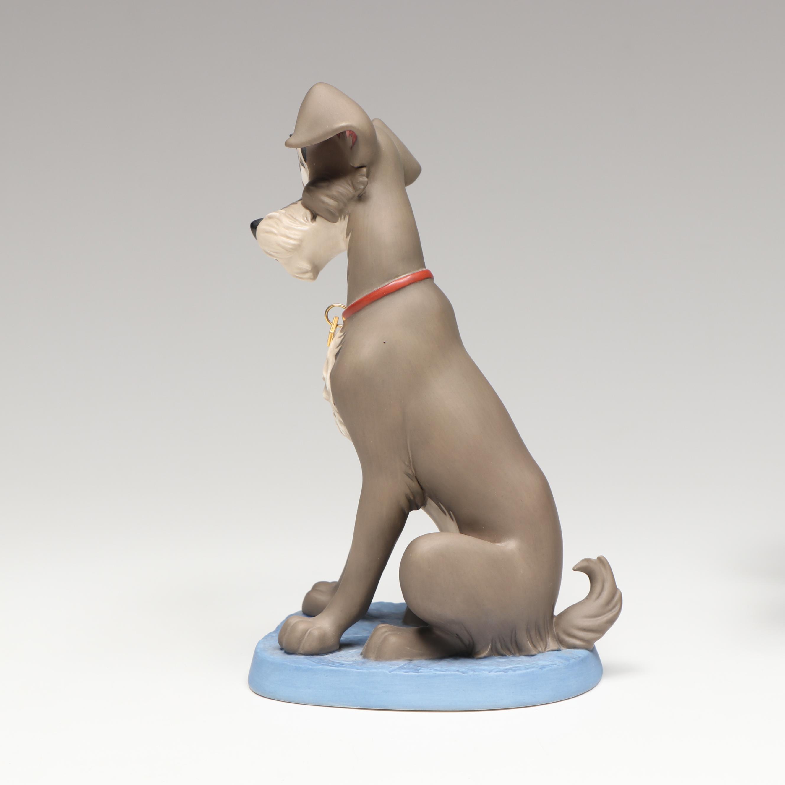 Disney Lady and the Tramp "At Home for Christmas" Porcelain Figurines, 2001