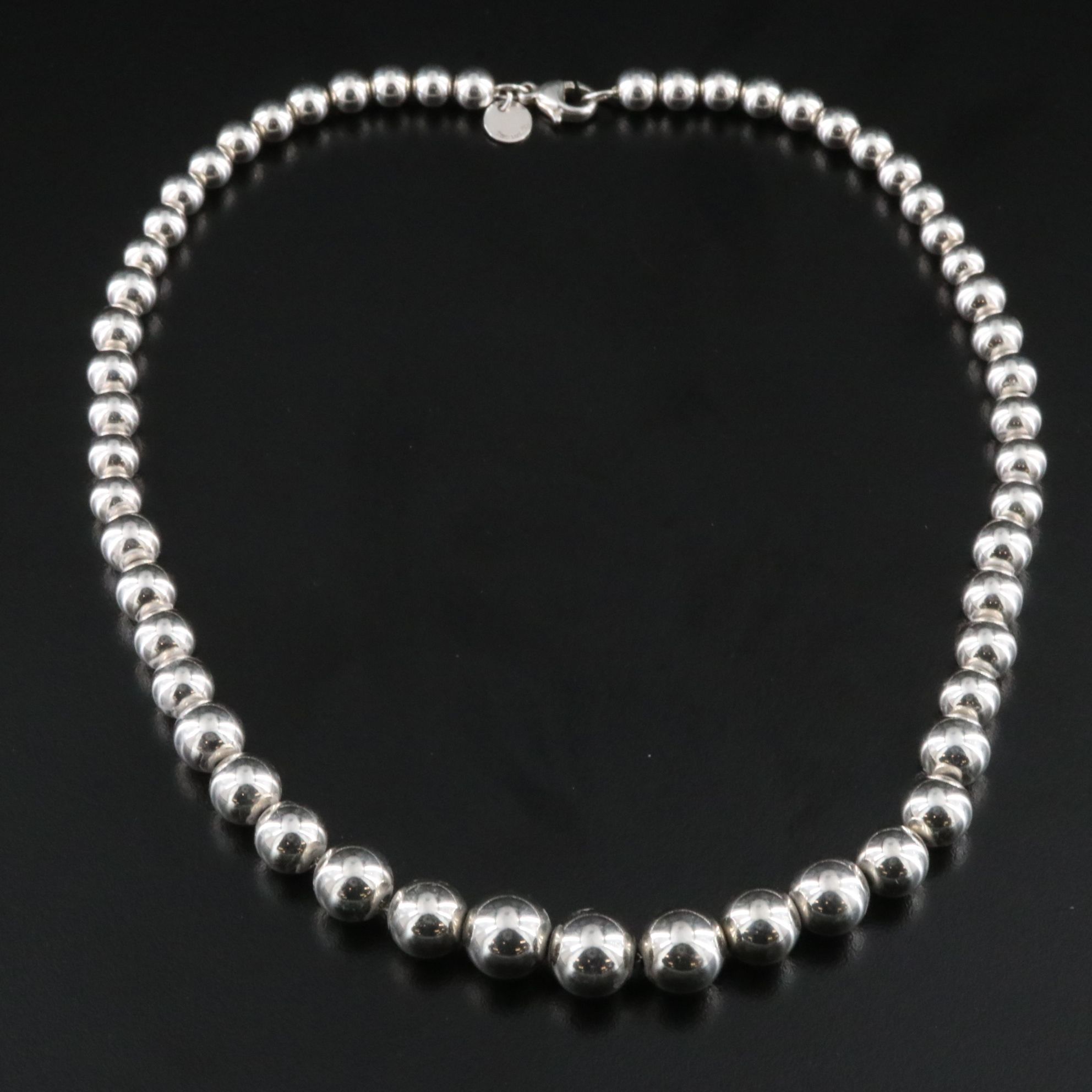 Tiffany & Co. HardWear Sterling Graduated Ball Necklace