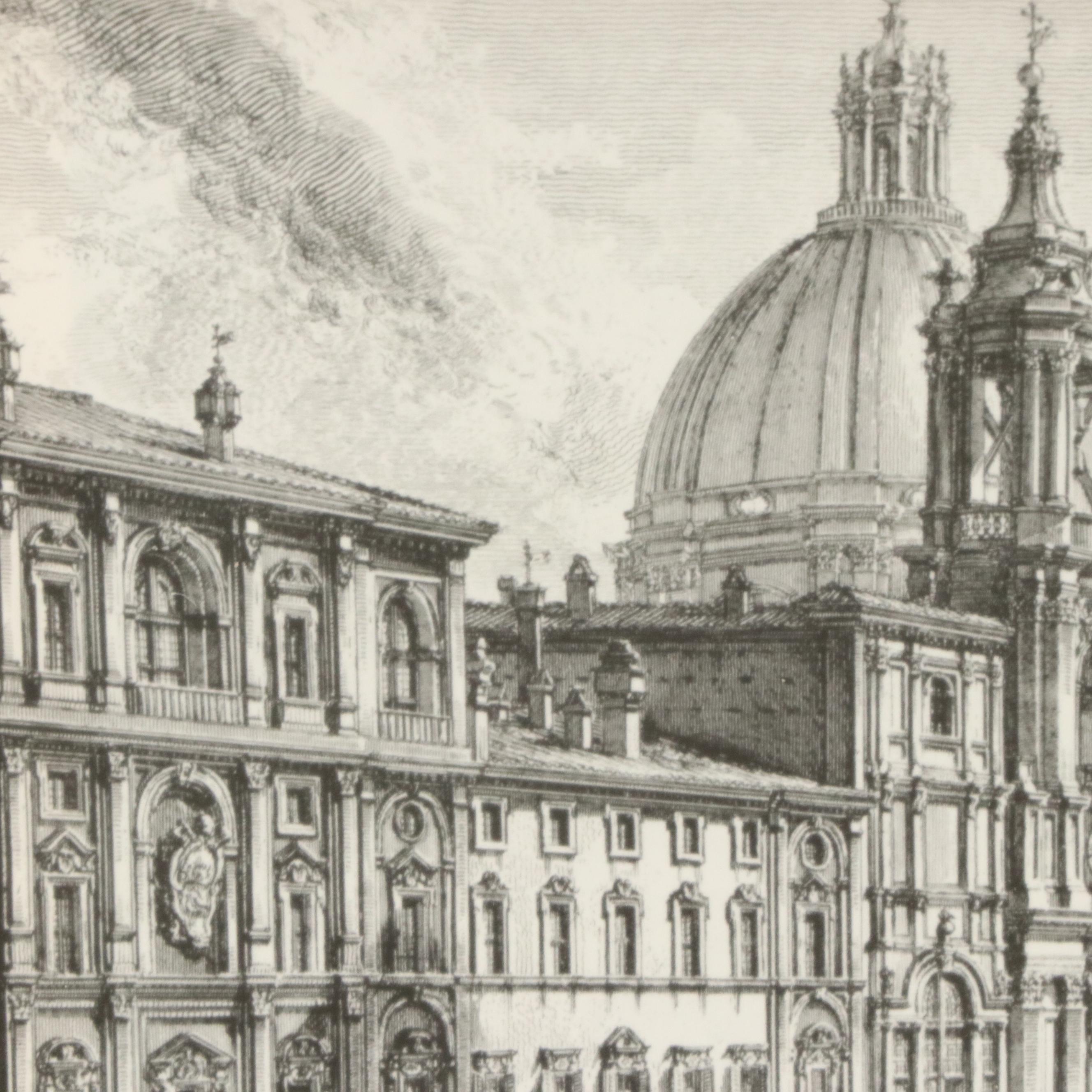 Engravings After Giovanni Piranesi of Historic Italian Landmarks