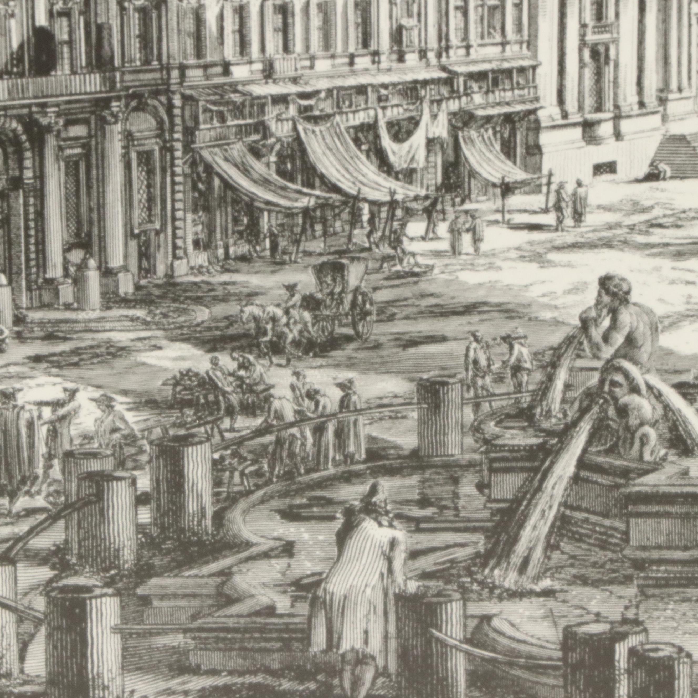 Engravings After Giovanni Piranesi of Historic Italian Landmarks