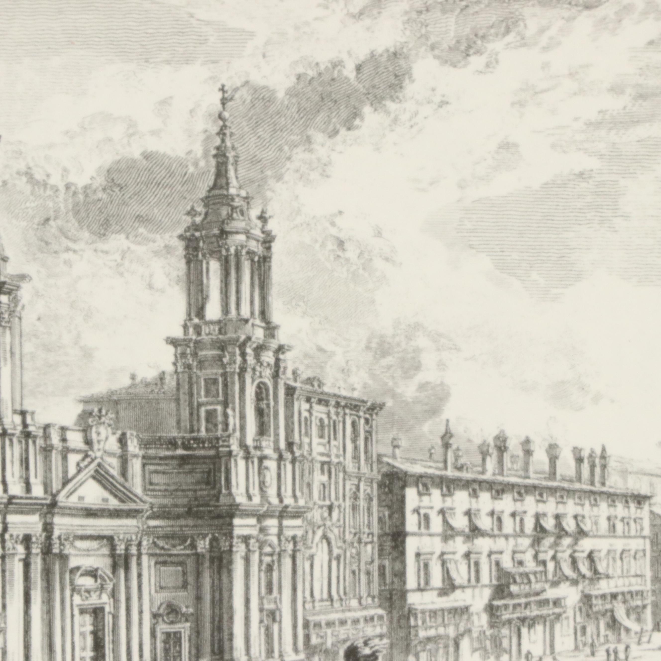 Engravings After Giovanni Piranesi of Historic Italian Landmarks