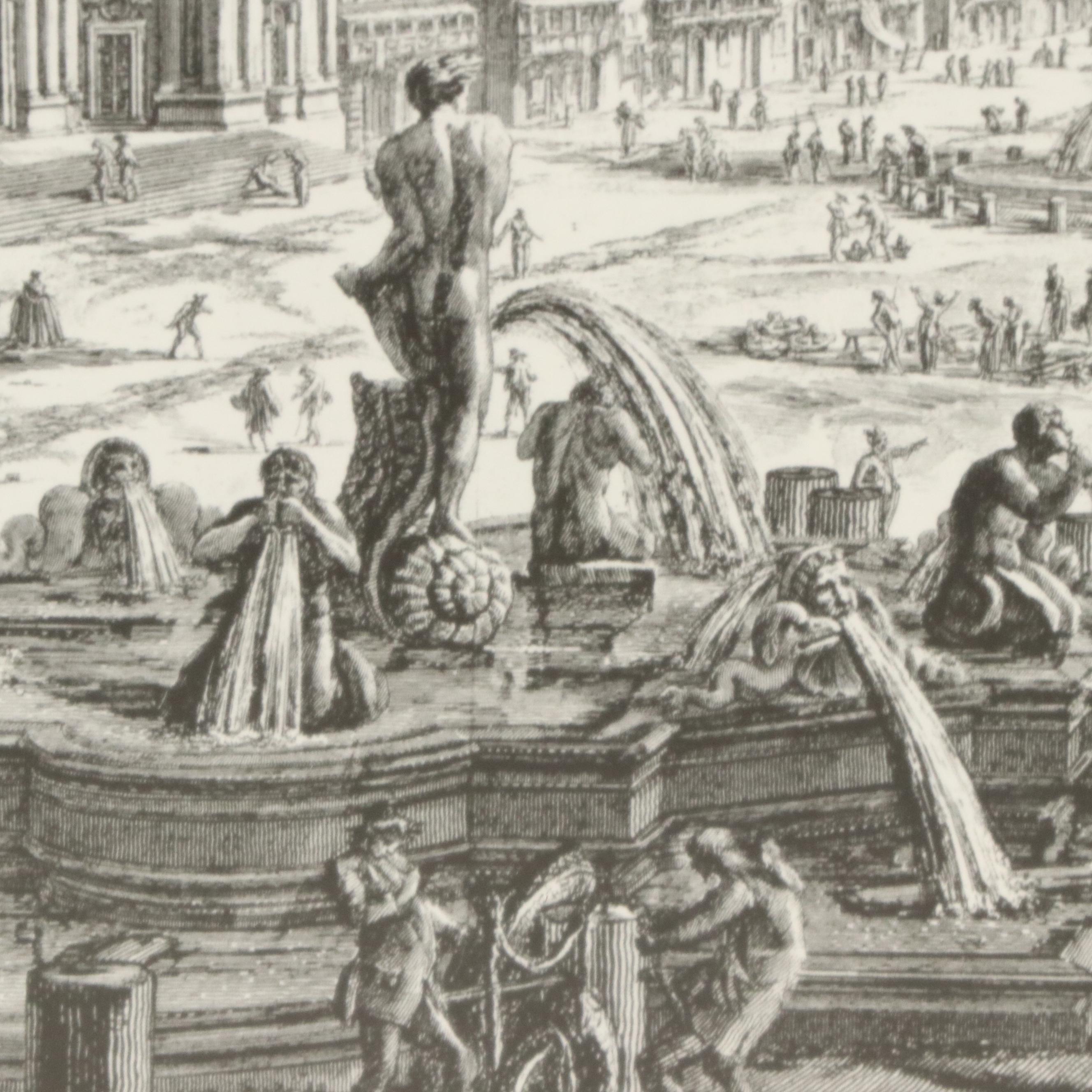 Engravings After Giovanni Piranesi of Historic Italian Landmarks