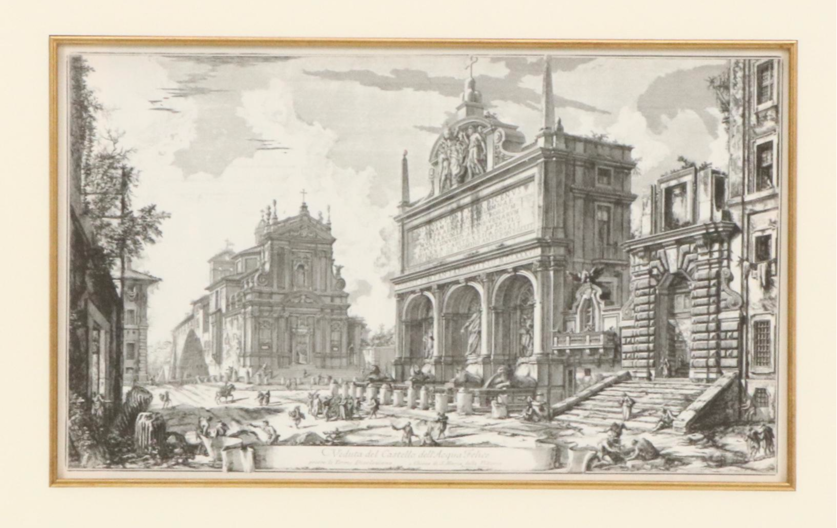 Engravings After Giovanni Piranesi of Historic Italian Landmarks