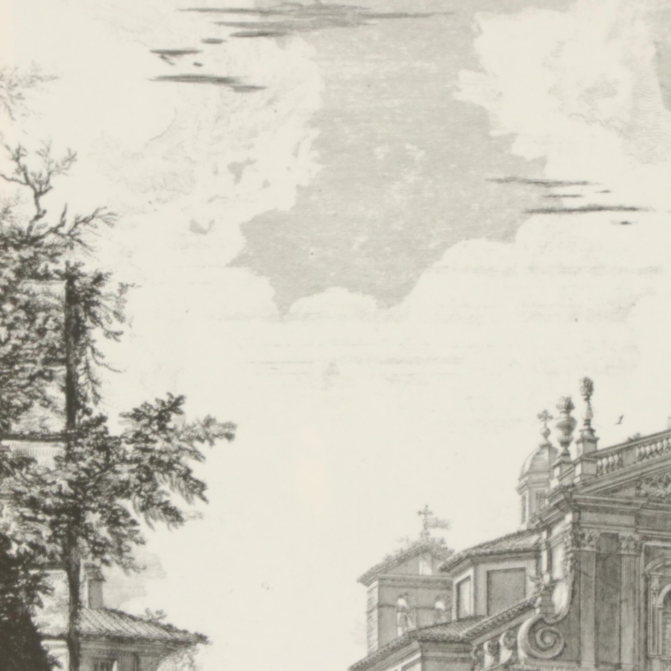 Engravings After Giovanni Piranesi of Historic Italian Landmarks