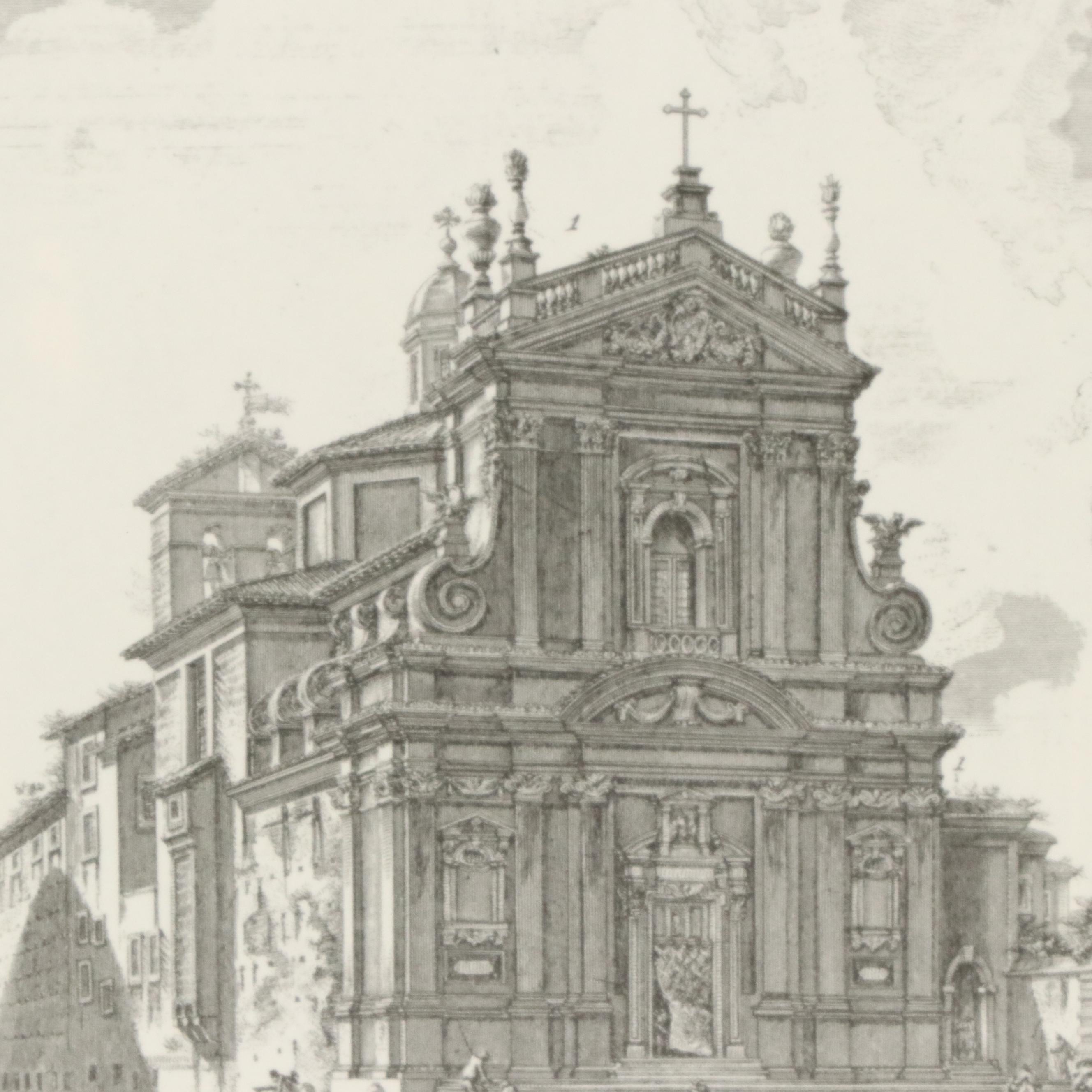 Engravings After Giovanni Piranesi of Historic Italian Landmarks