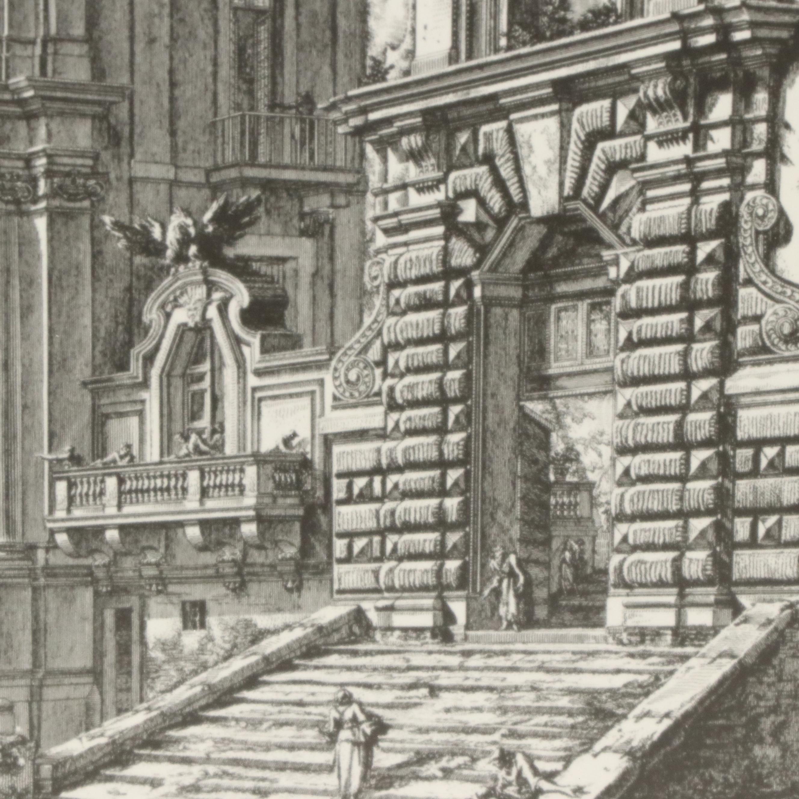 Engravings After Giovanni Piranesi of Historic Italian Landmarks