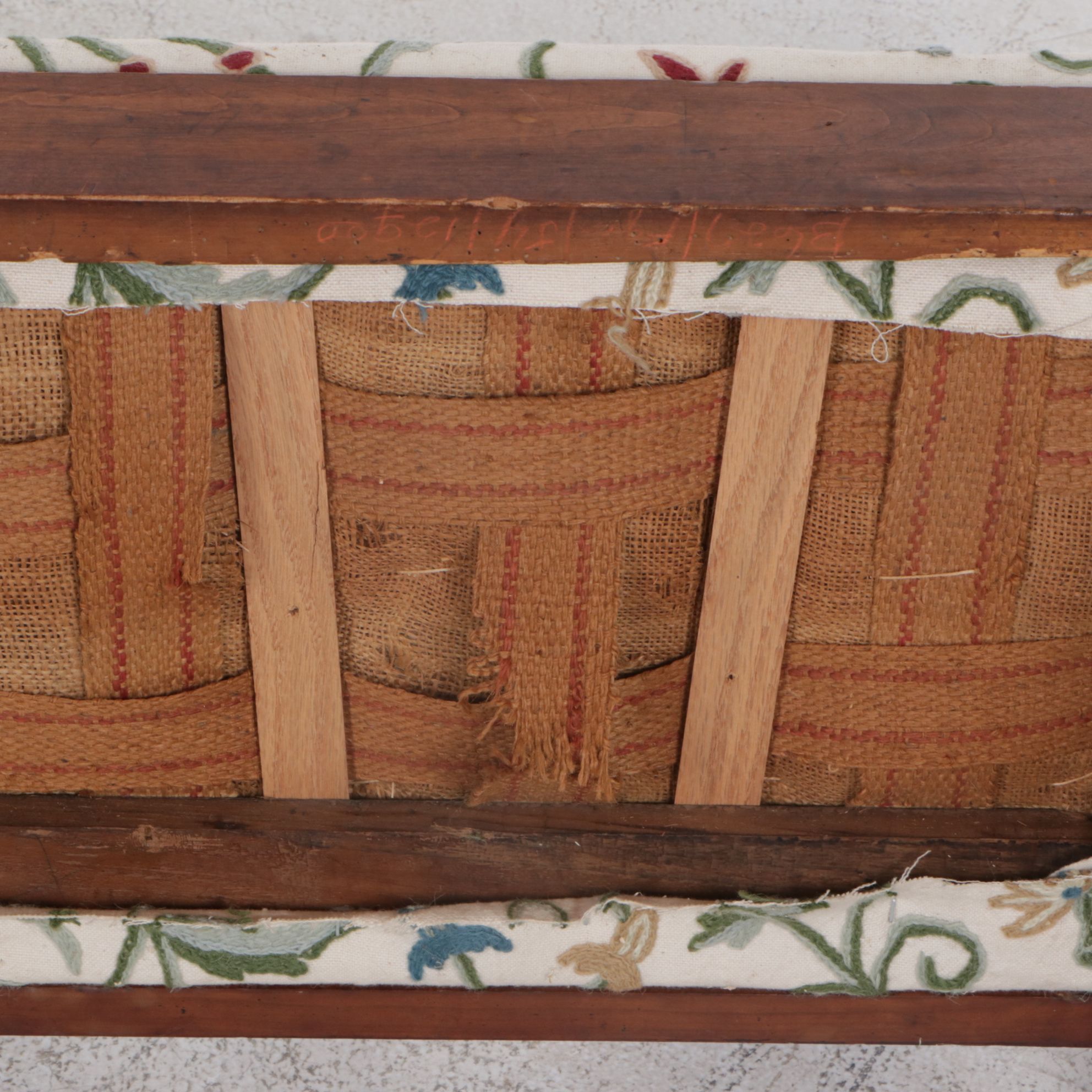 Hepplewhite Style Mahogany Three Wheat Sheaf Seatback Settee, 19th Century