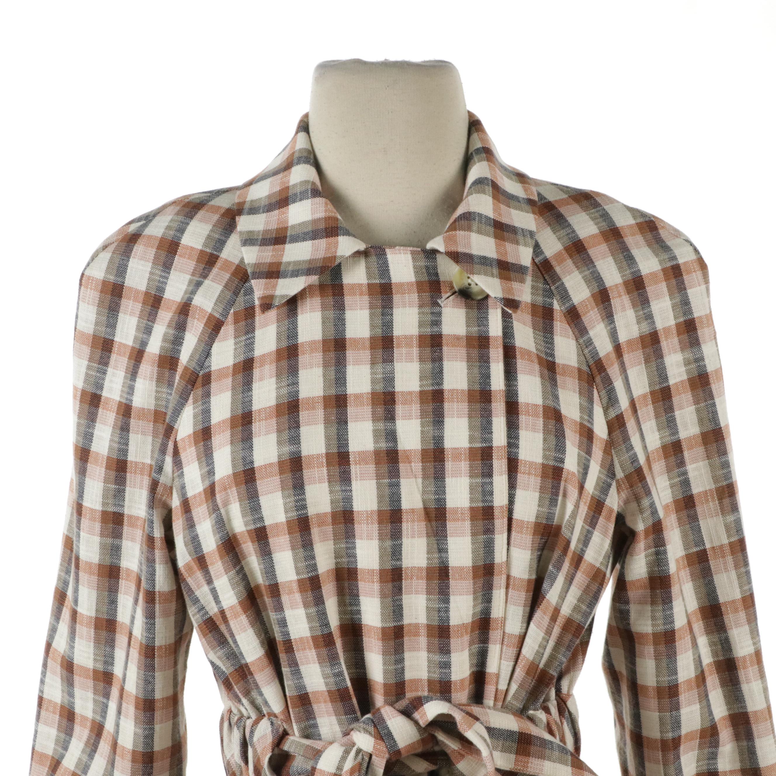 Piazza Sempione Linen and Silk Blend Snap Front Top and Veronica Beard Jacket