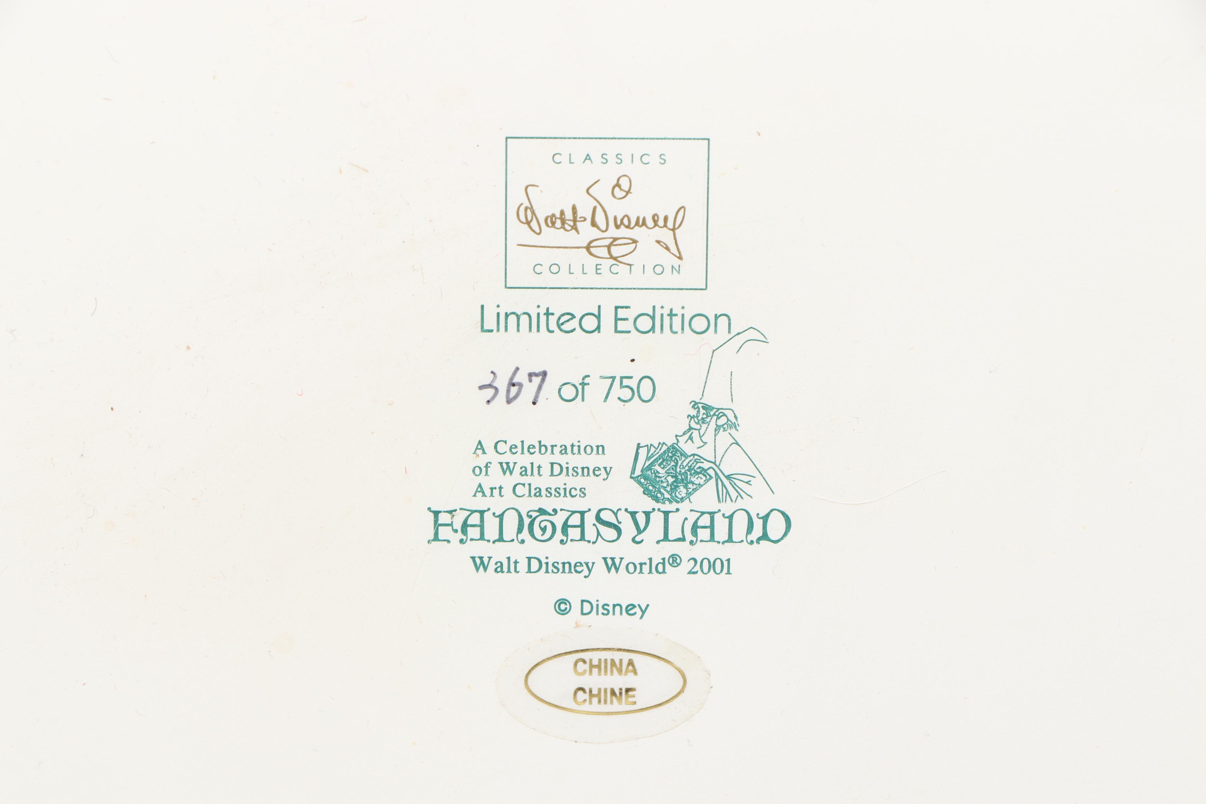 Disney Fantasia 2000 "Oops..." and "Fantasyland Base" Limited Edition Figurines