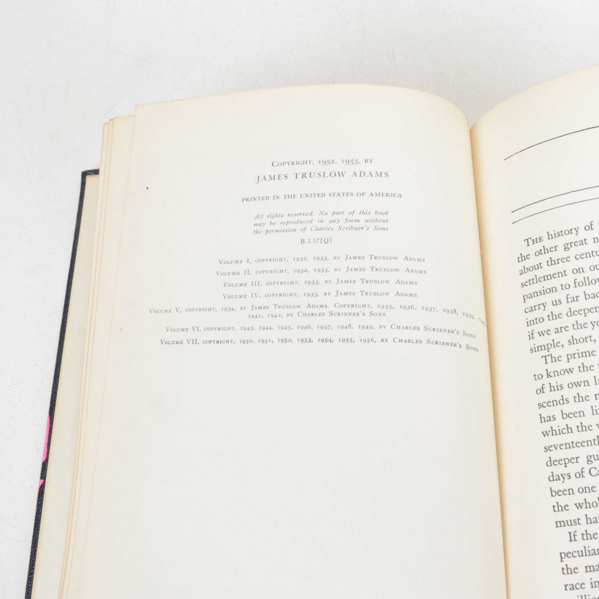 "The March of Democracy" Seven-Volume Set by James Truslow Adams