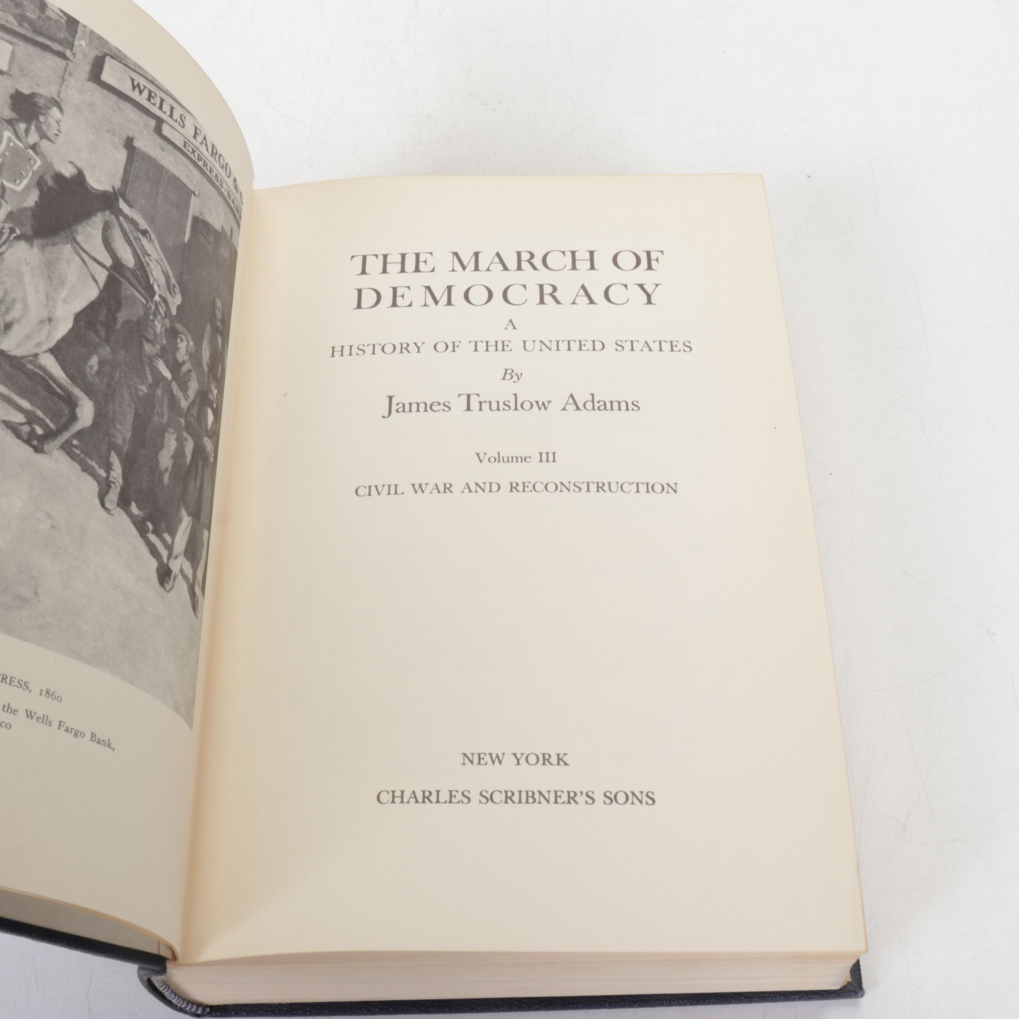 "The March of Democracy" Seven-Volume Set by James Truslow Adams