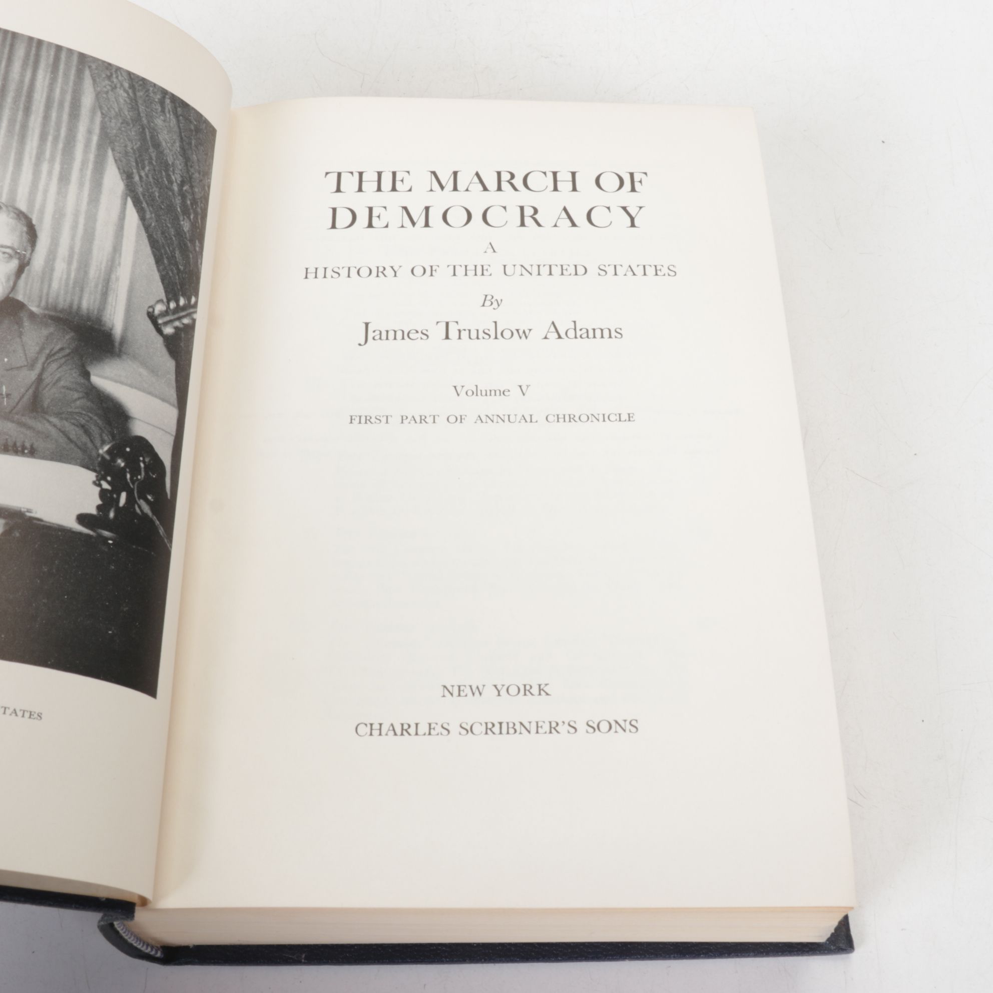 "The March of Democracy" Seven-Volume Set by James Truslow Adams