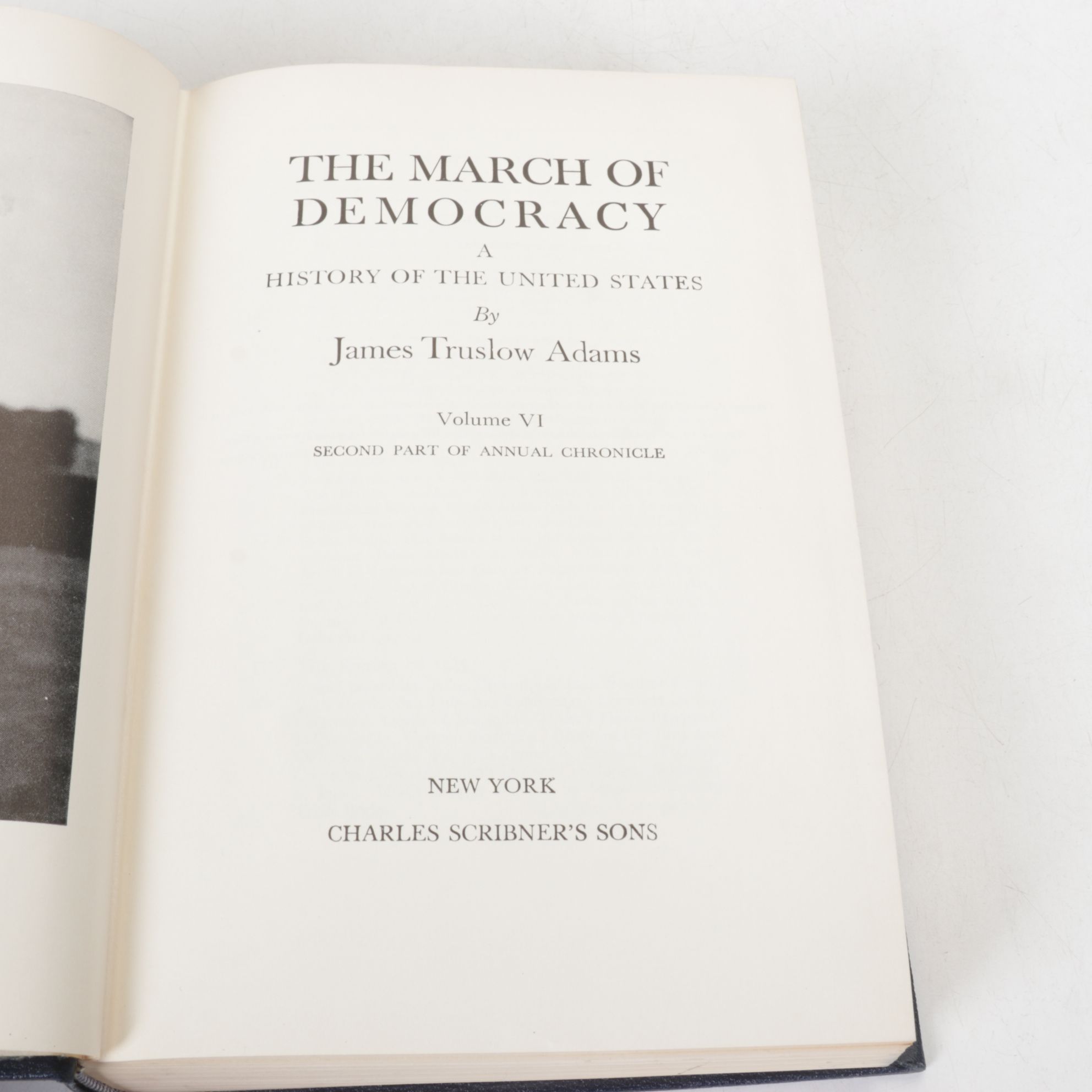 "The March of Democracy" Seven-Volume Set by James Truslow Adams