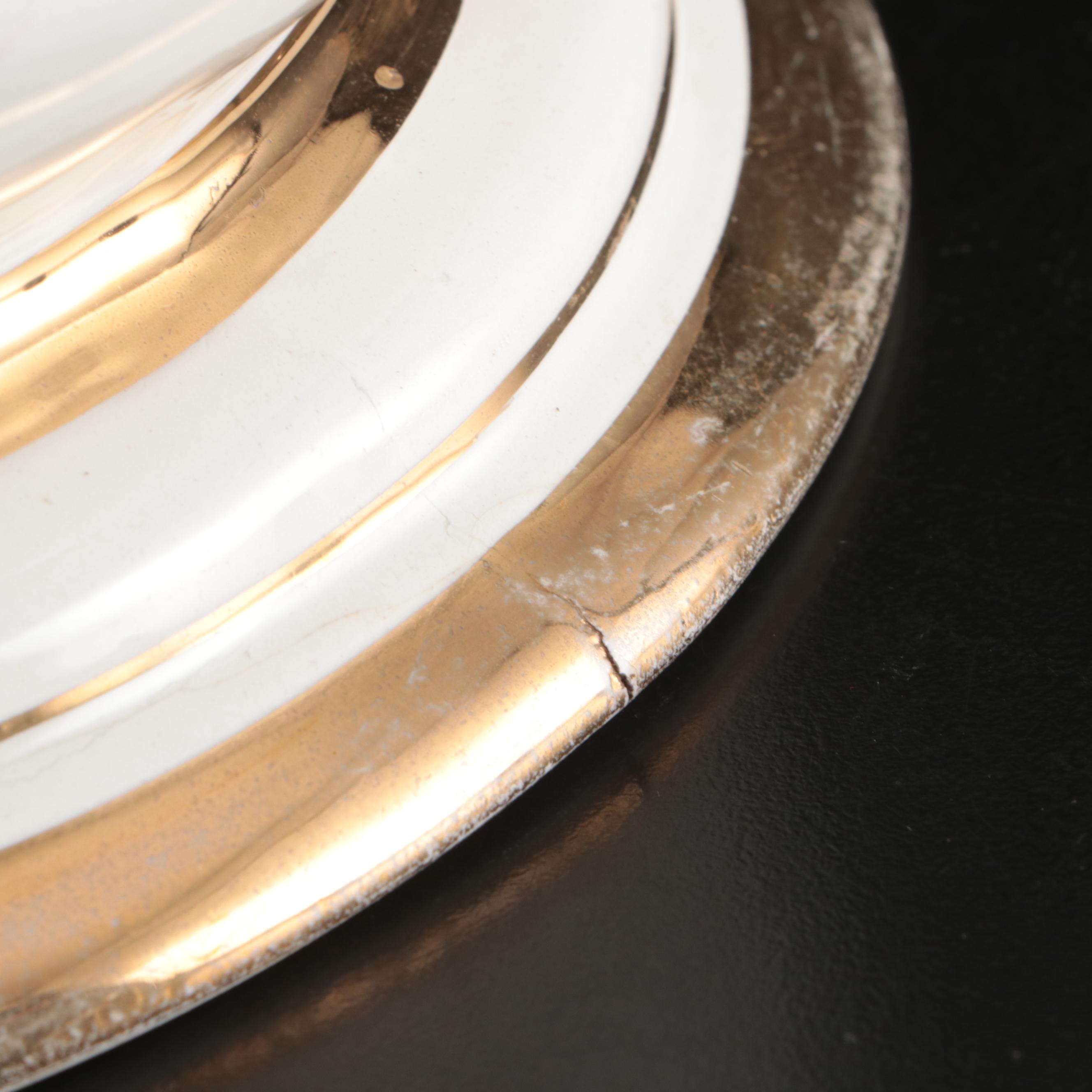 National China Co. "Past Great Sachem" Gilt China Pitcher, 1906