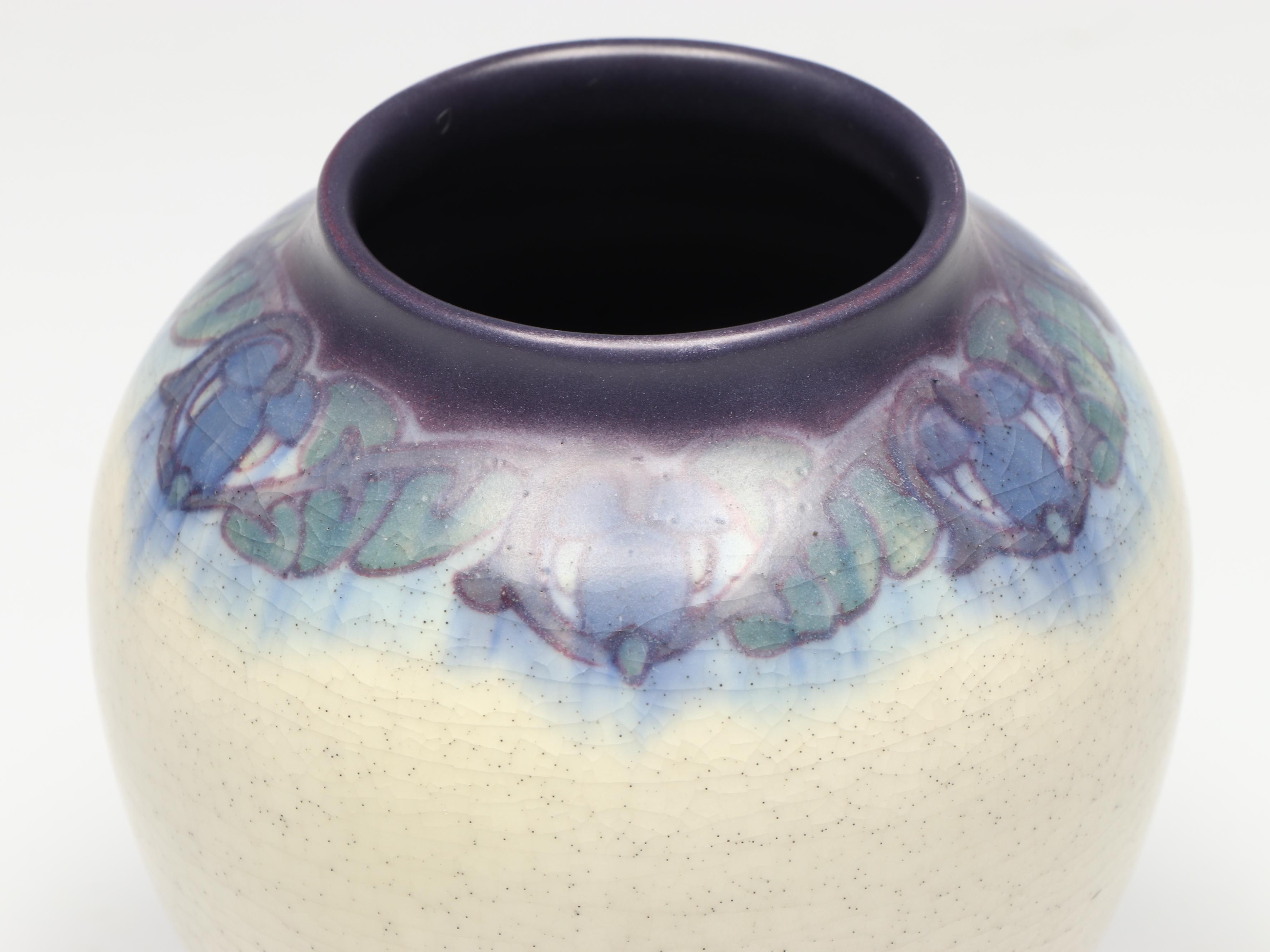 Lorinda Epply for Rookwood Pottery Vellum Glaze Ceramic Vase, 1916