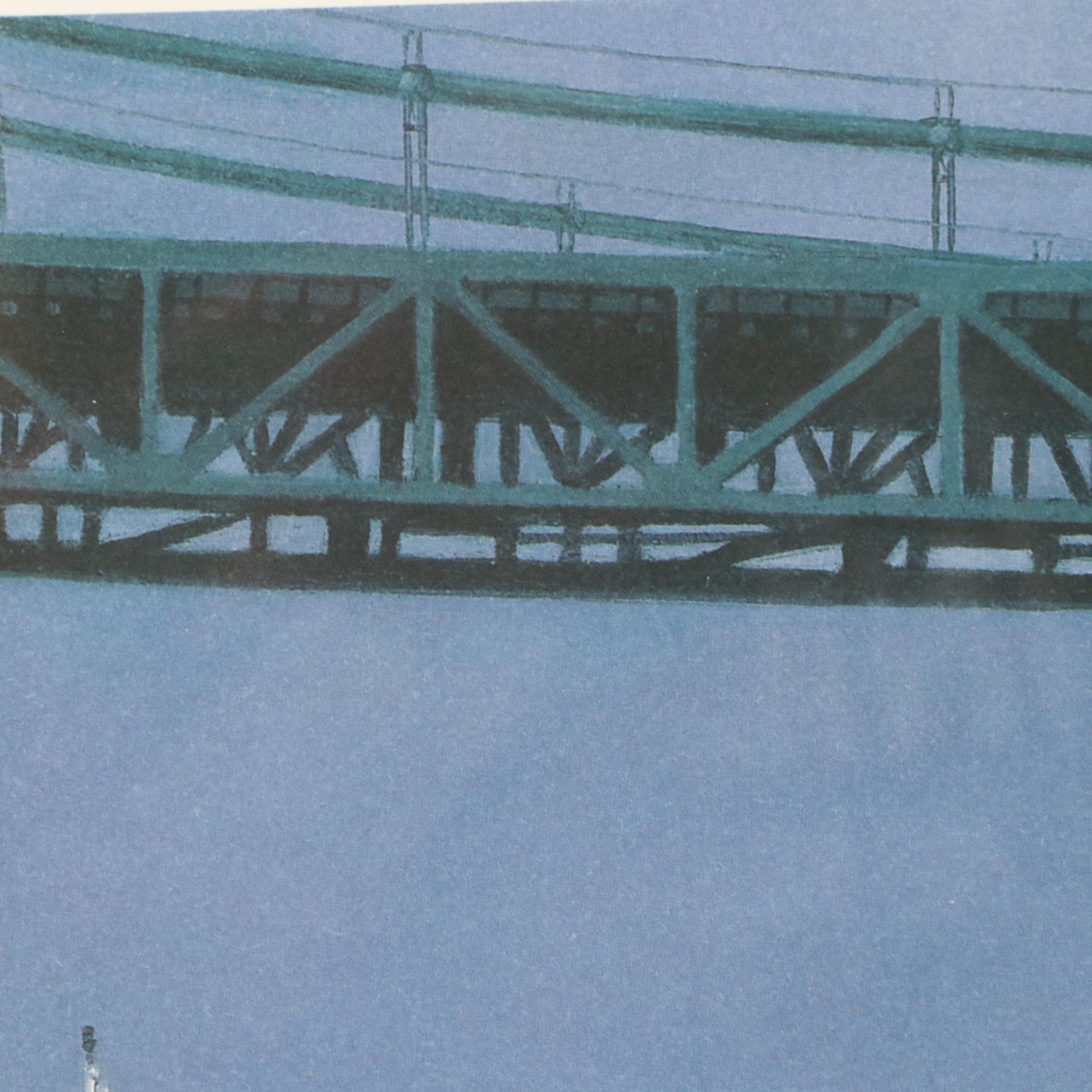 Robert C. Semler Offset Lithograph With Graphite Remarque "Anticipation," 1996