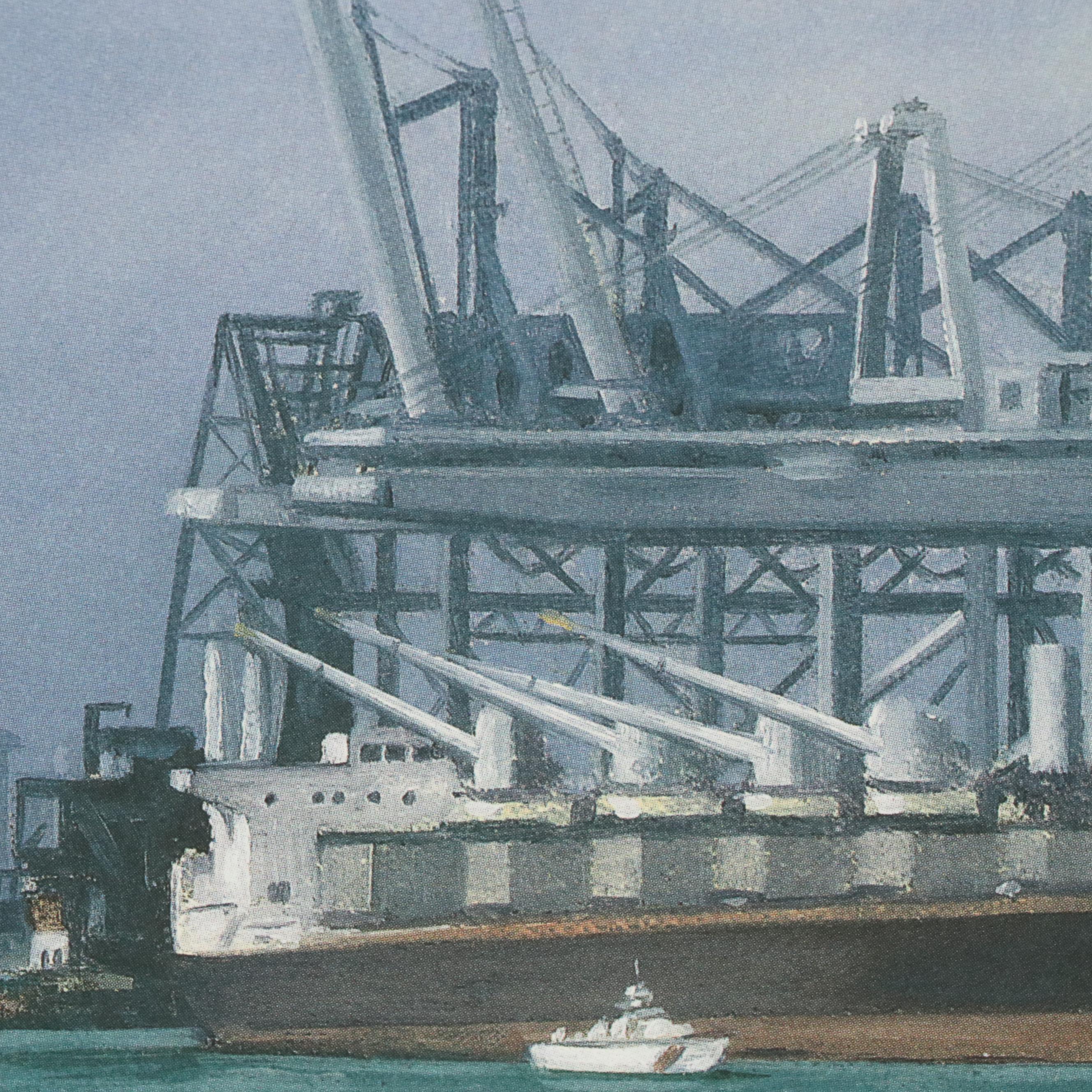 Robert C. Semler Offset Lithograph With Graphite Remarque "Anticipation," 1996