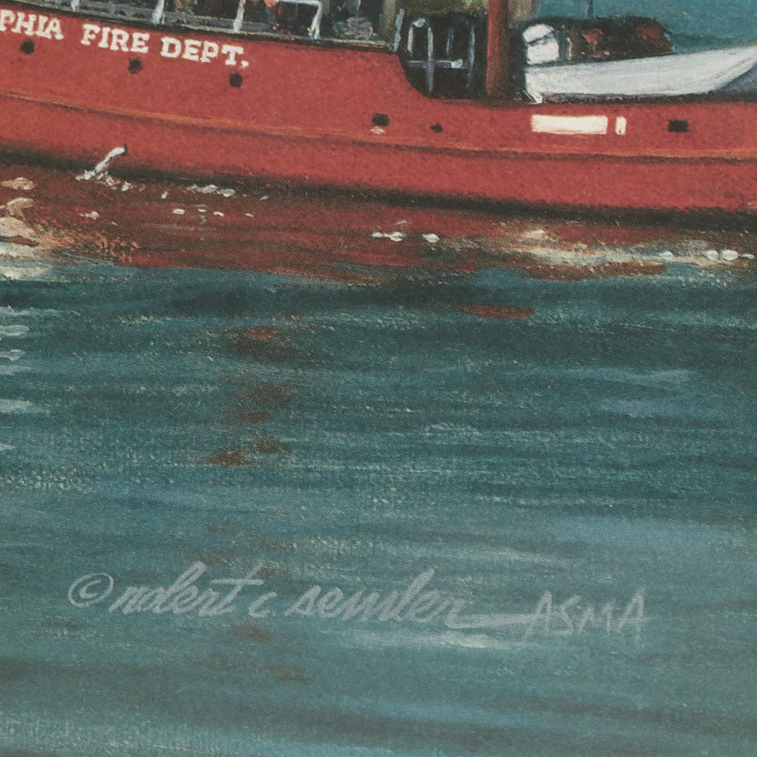 Robert C. Semler Offset Lithograph With Graphite Remarque "Anticipation," 1996