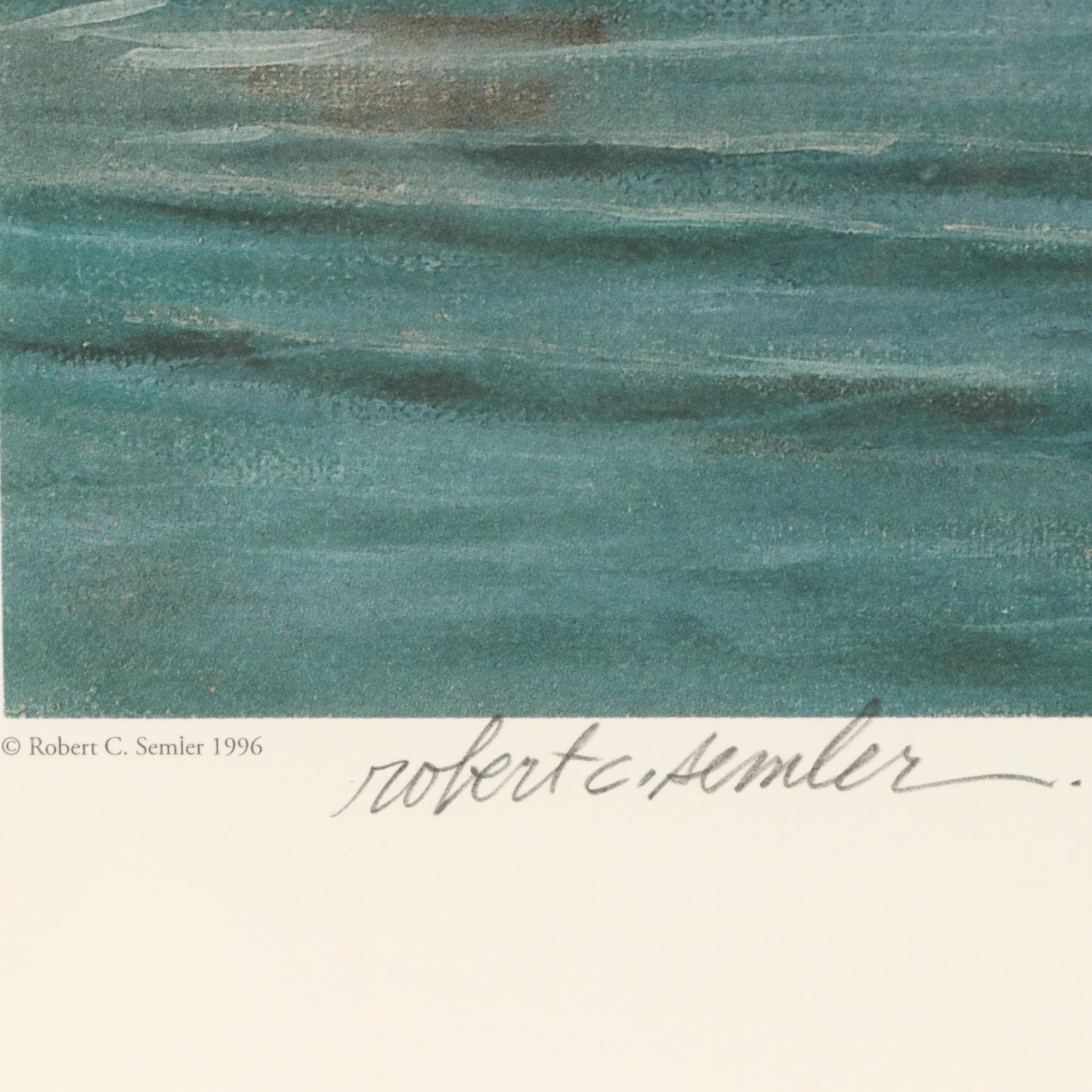 Robert C. Semler Offset Lithograph With Graphite Remarque "Anticipation," 1996