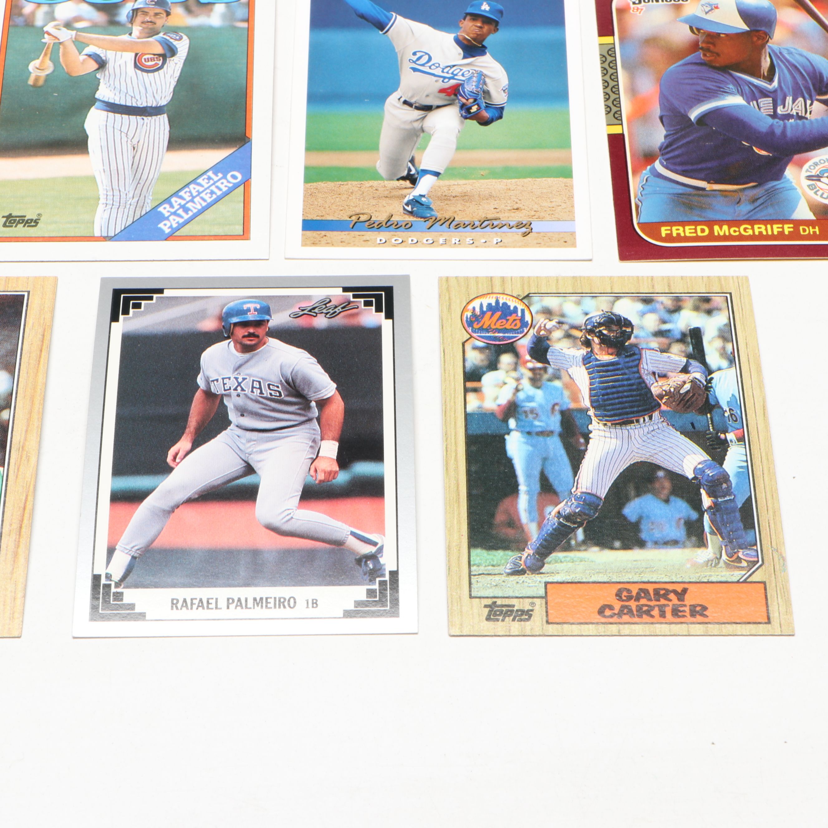 Five Different Baseball Card Year Sets, Topps, Donruss, and More, 80s and 90s