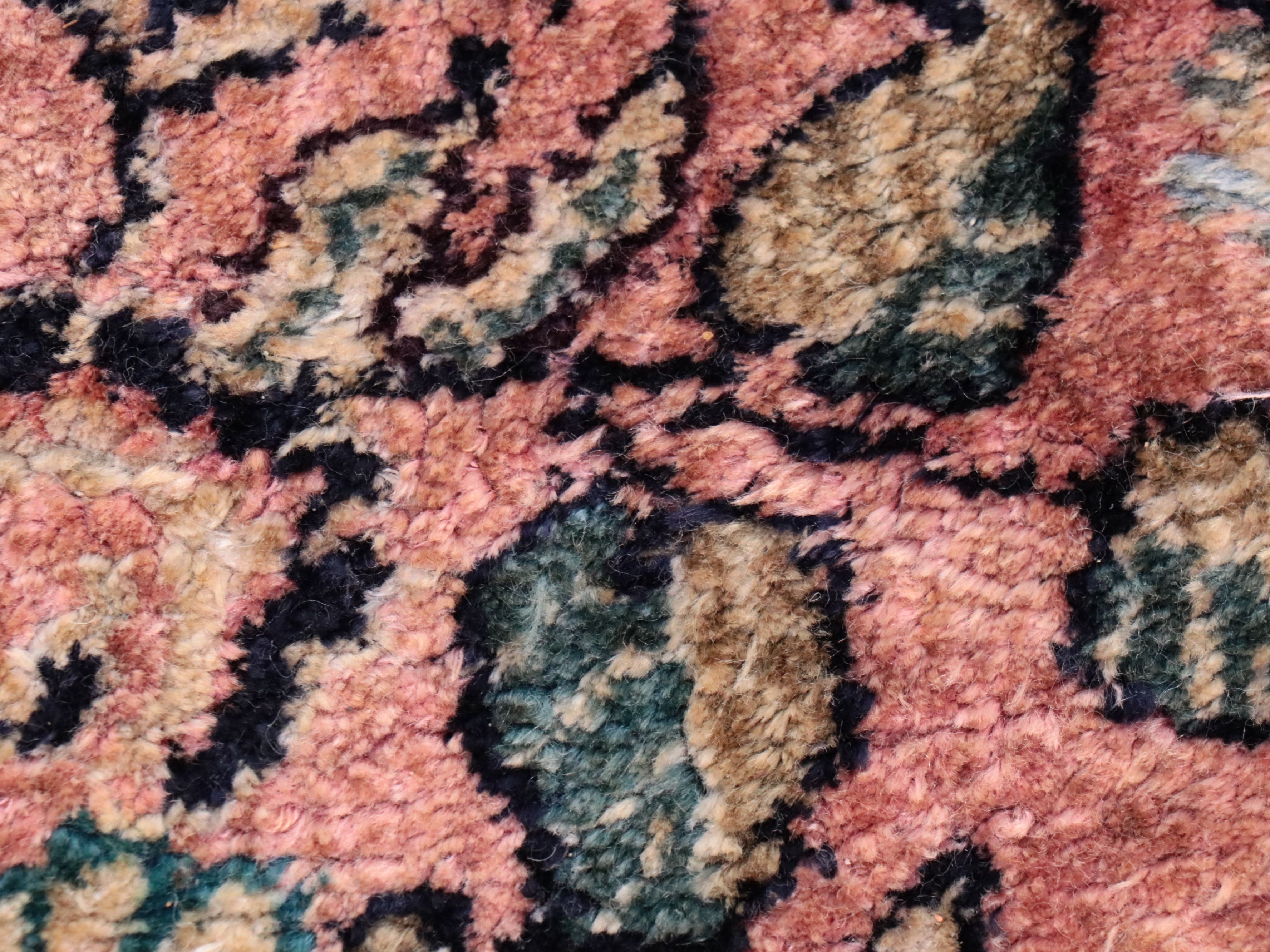 10' x 14'2 Hand-Knotted Persian Kerman Silk Blend Room Sized Rug